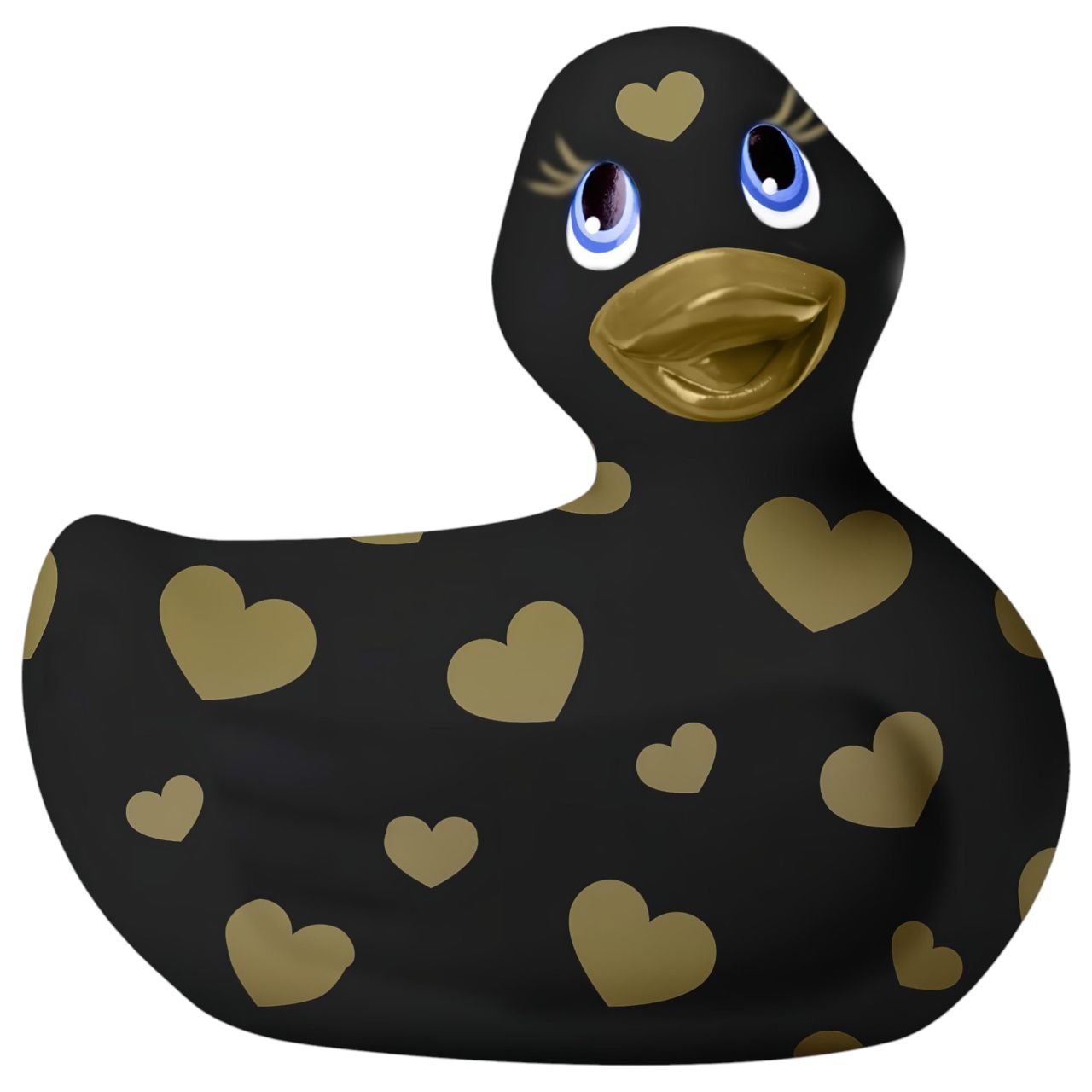 My Duckie Romance 2.0 - csikló vibrátor (fekete-arany)