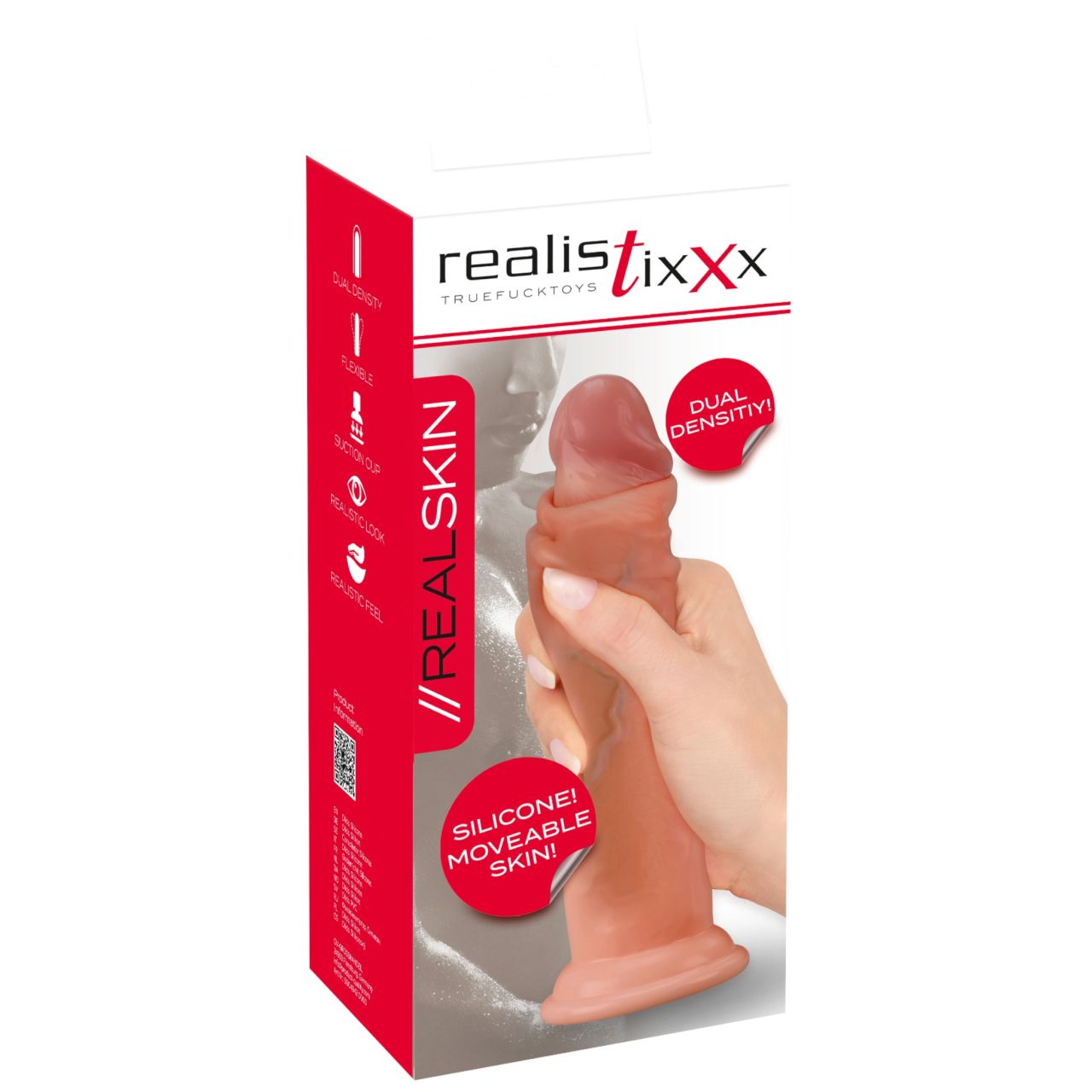 Realistixxx - élethű, dupla rétegű dildó (natúr)