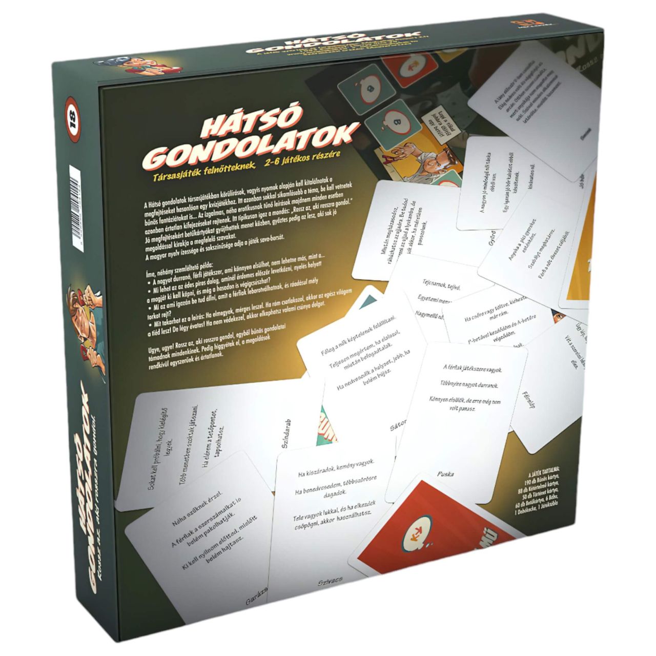 Hátsó gondolatok - Sikamlós találós kérdések felnőtt szex társasjáték