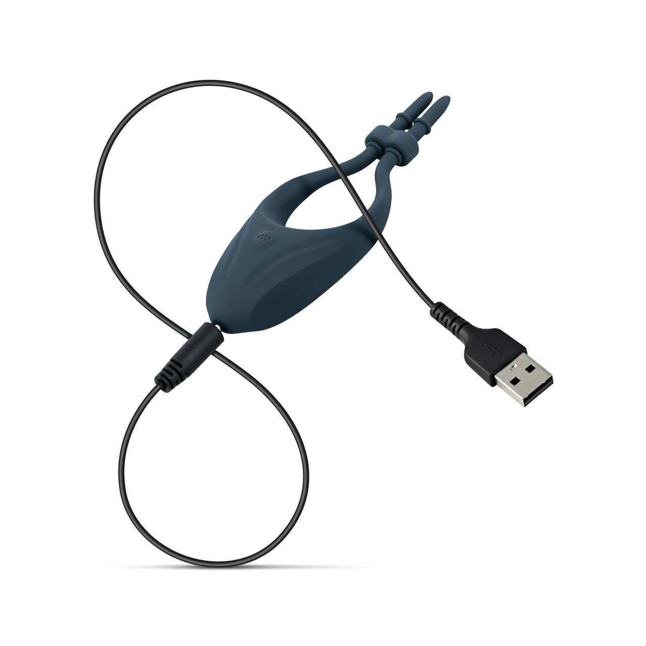 Boners - állítható vibrációs péniszgyűrű (kék)