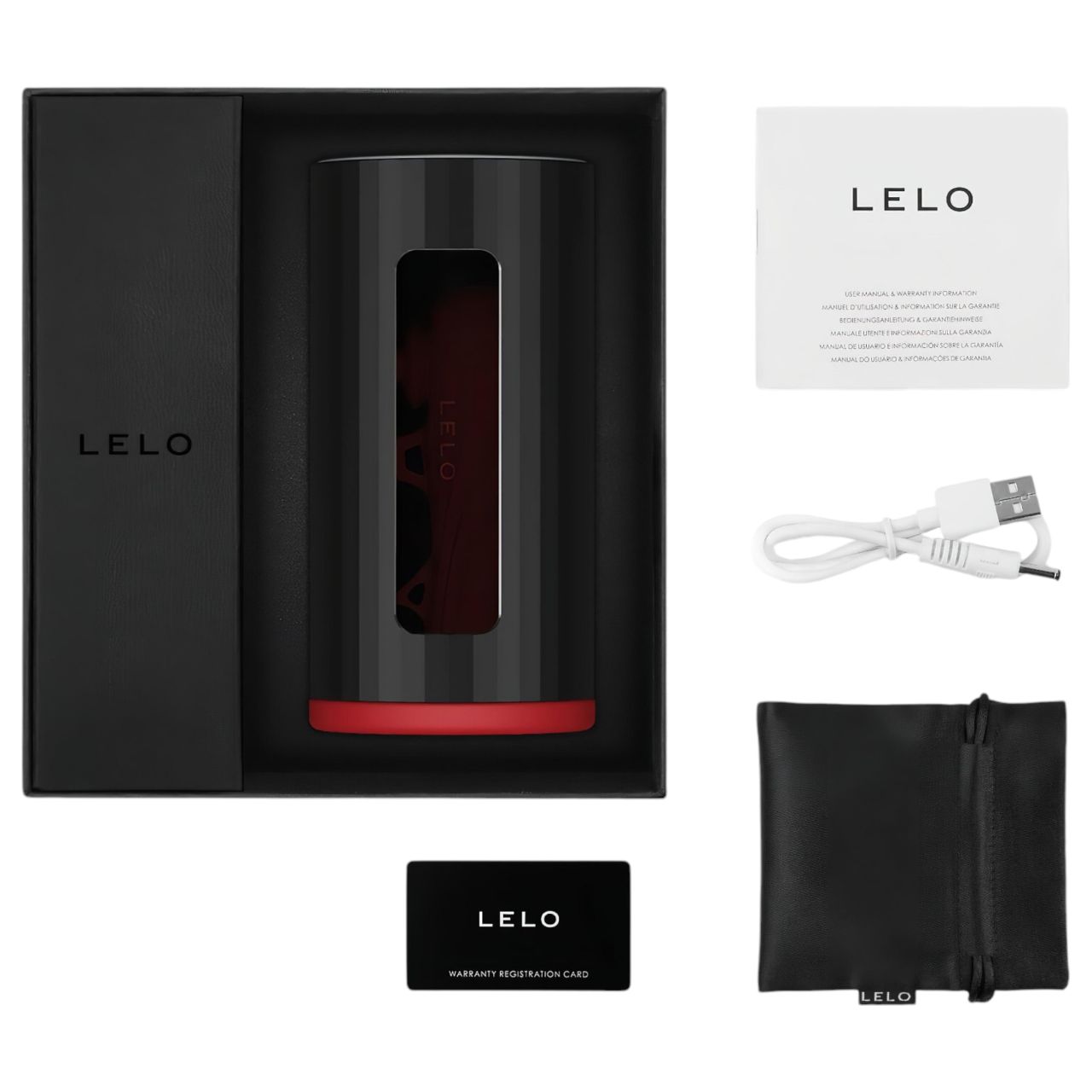 LELO F1s V2 - interaktív maszturbátor (piros)