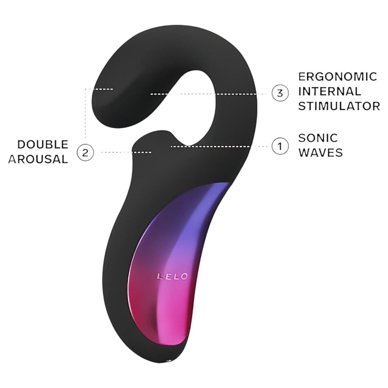 LELO Enigma - akkus, vízálló, 2in1 G-pont vibrátor (fekete) LELO Enigma - akkus, vízálló, 2in1 G-pont vibrátor (fekete)