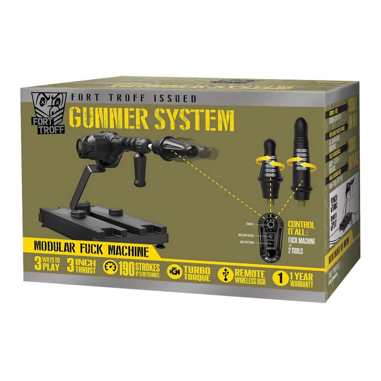 Doc Johnson Gunner System - szexgép (fekete) Doc Johnson Gunner System - szexgép (fekete)