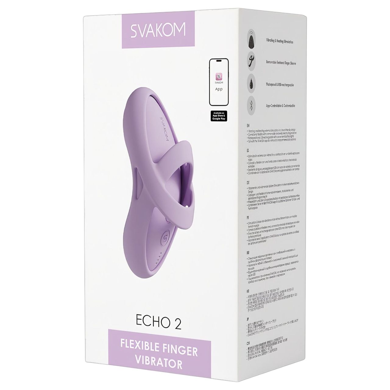 Svakom Echo 2 - okos ujjvibrátor (pink)
