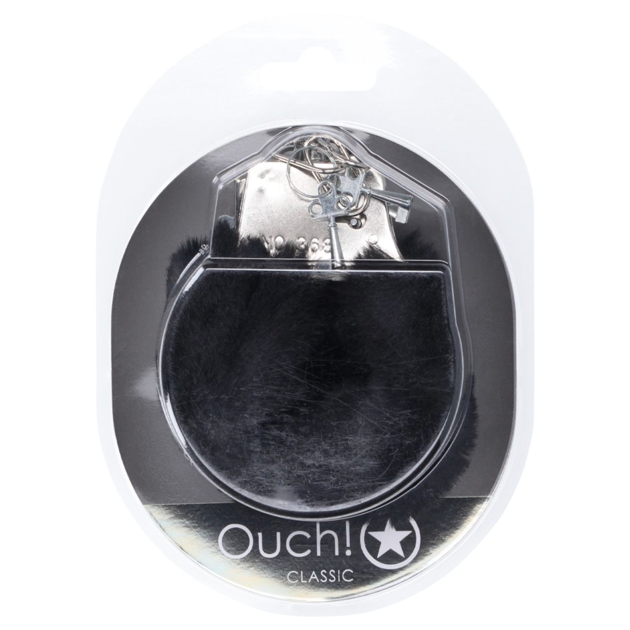 Ouch! - plüss bilincs (fekete) Ouch! - plüss bilincs (fekete)