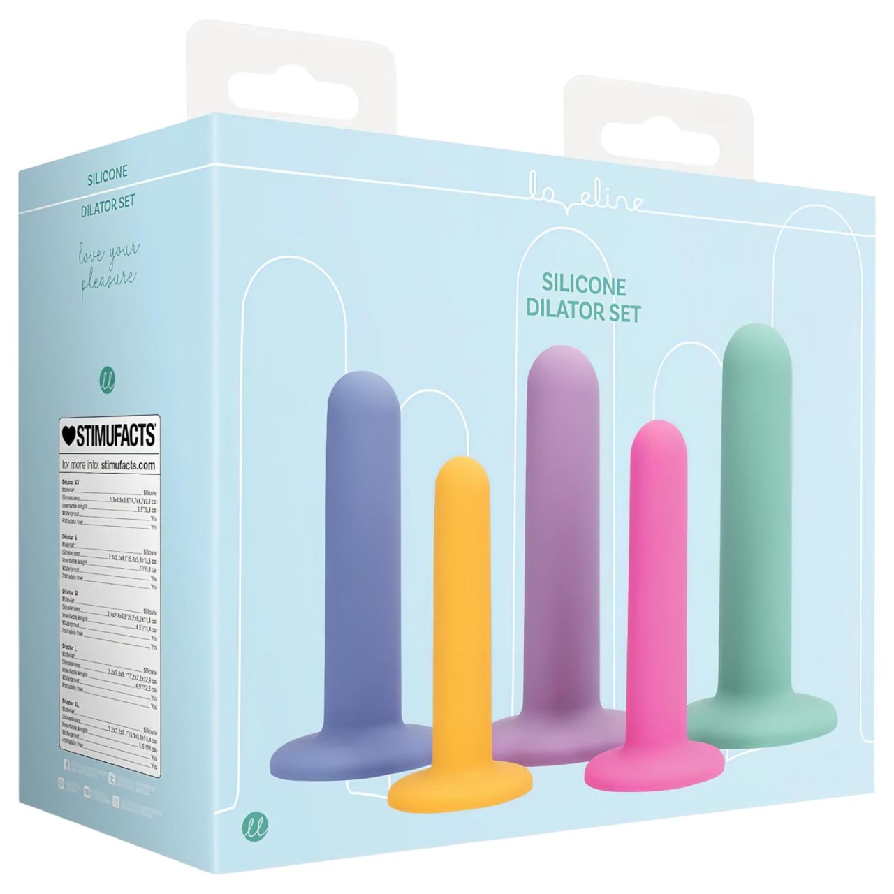 Loveline - dildó trainer szett - 5db (színes)