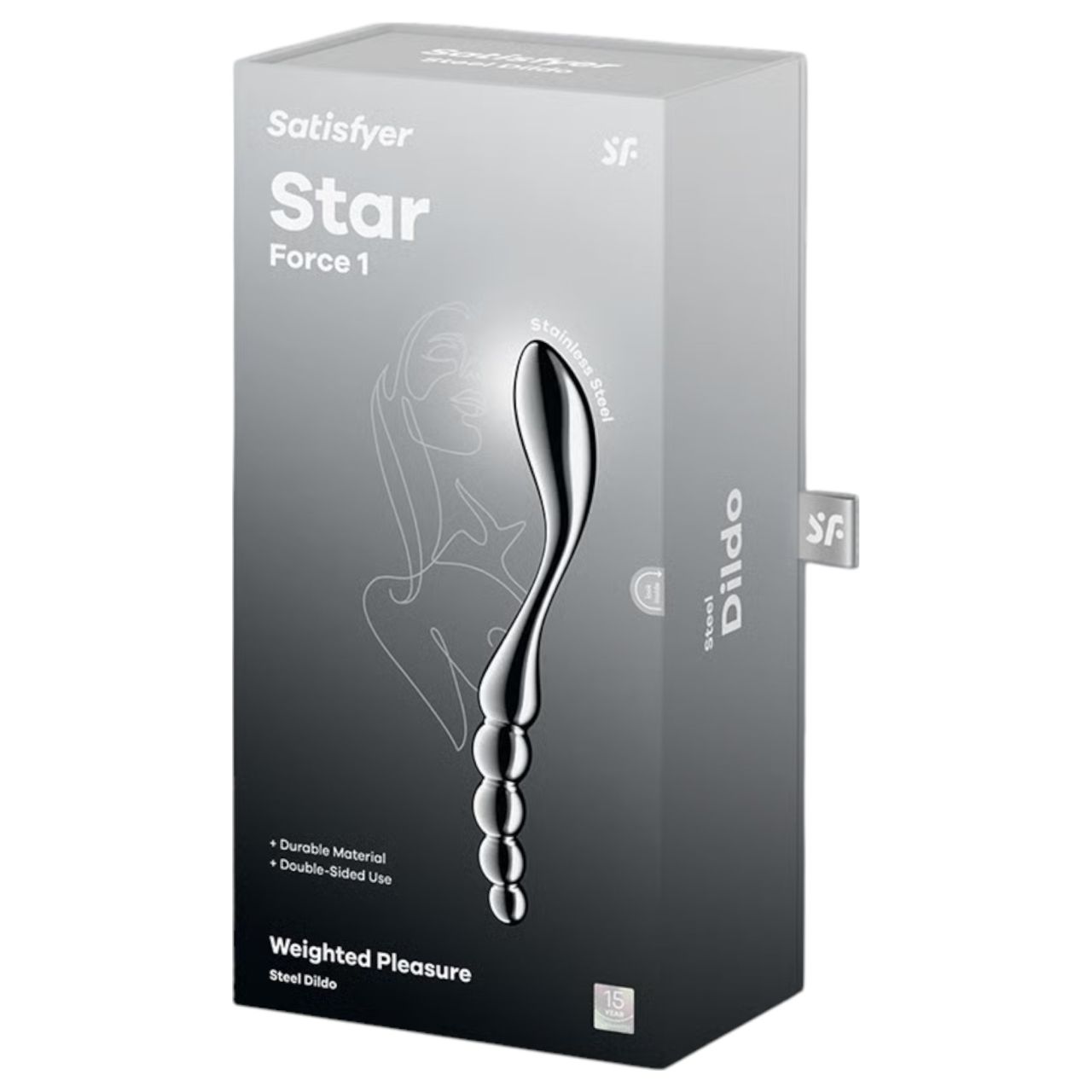 Satisfyer Star Force 1 - gömbös acéldildó (ezüst)