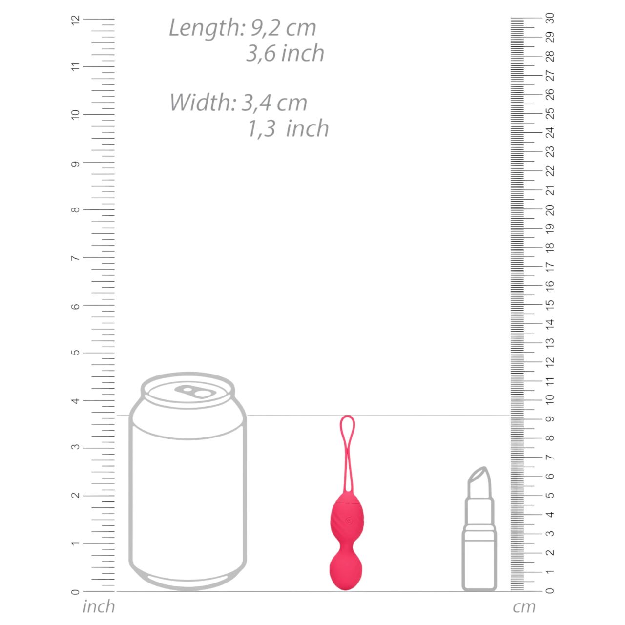 Loveline - barázdált vibrációs gésagolyó (pink) Loveline - barázdált vibrációs gésagolyó (pink)