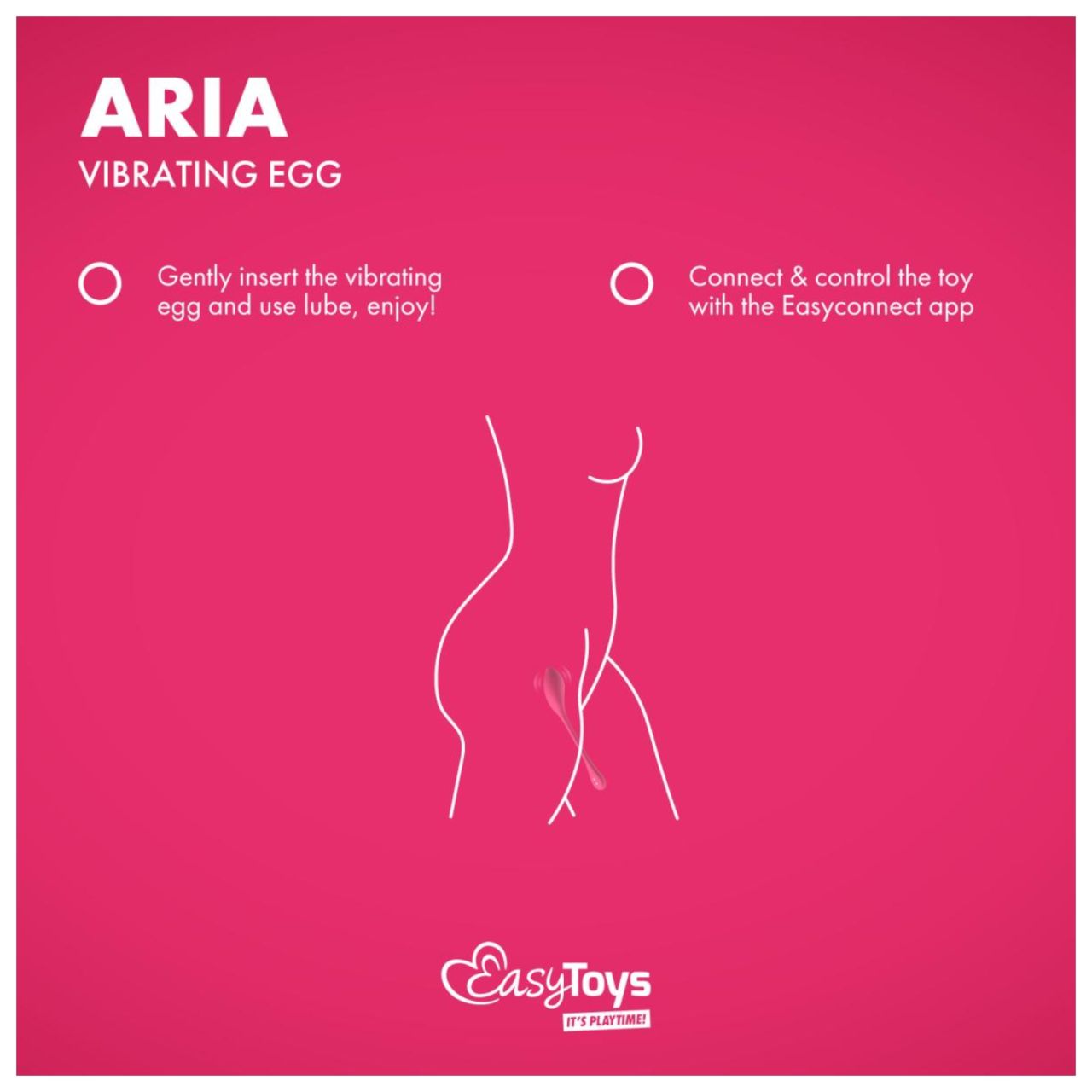 EasyConnect - okos vibrációs tojás (pink)