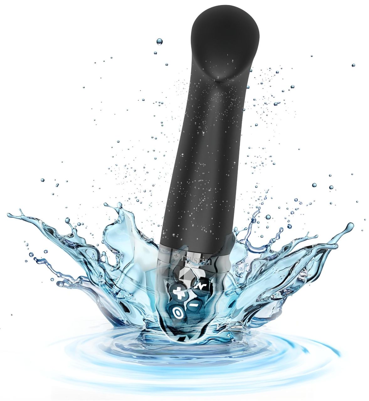 mystim Right on Ron E-Stim - elektro G-pont vibrátor (fekete)