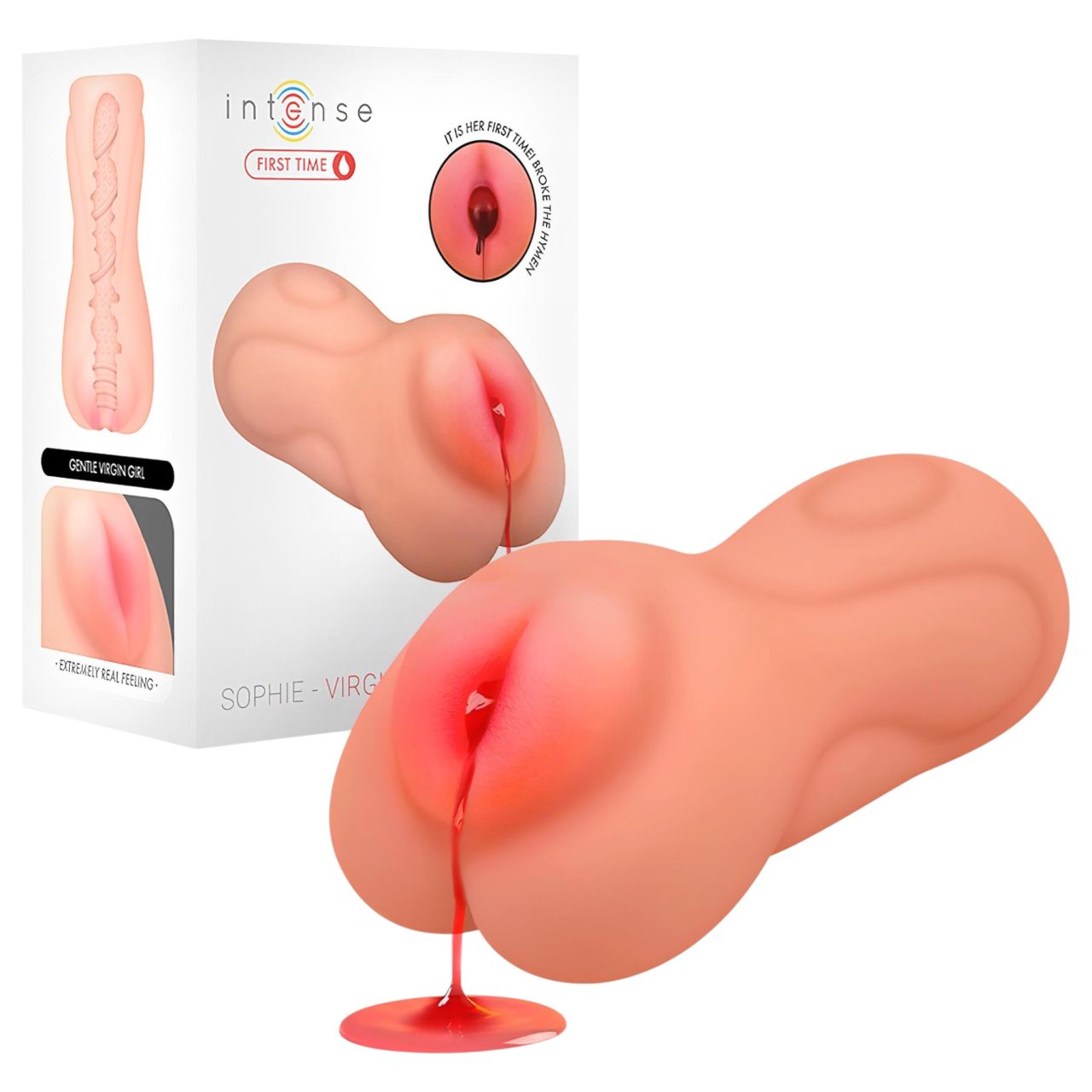 Intense First Time Sophie - élethű szűz műpunci maszturbátor (natúr)