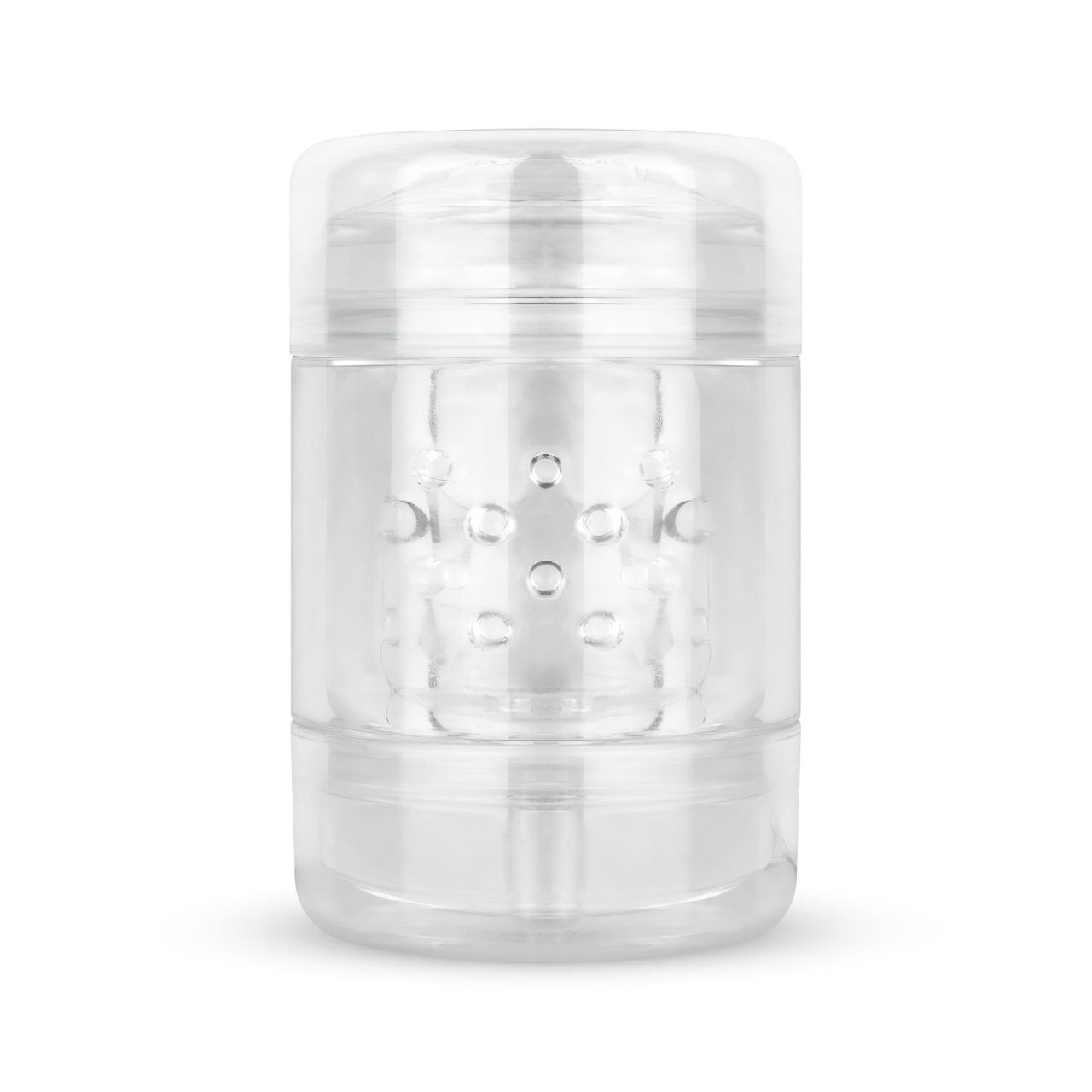 FPPR. - kétvégű maszturbátor - punci & száj (átlátszó)