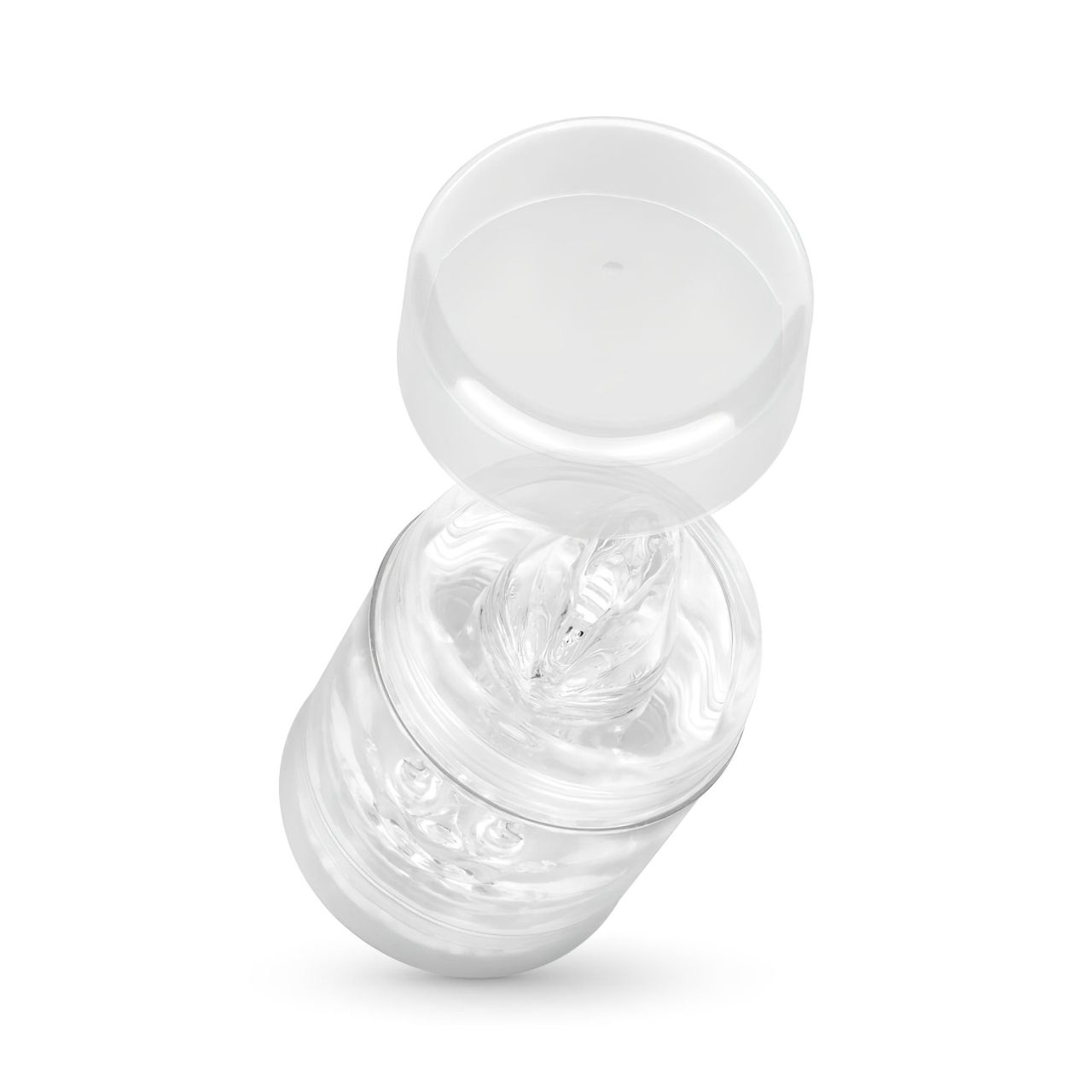 FPPR. - kétvégű maszturbátor - punci & száj (átlátszó)