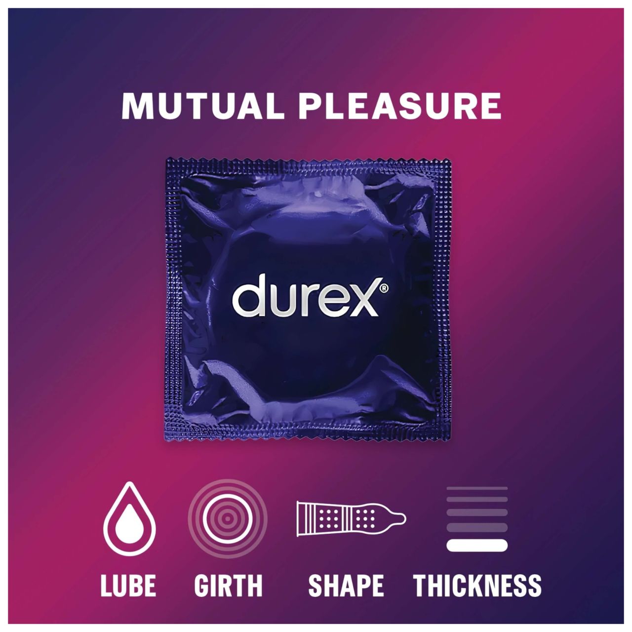 Durex Mutual Pleasure - késleltető óvszer (3 db)