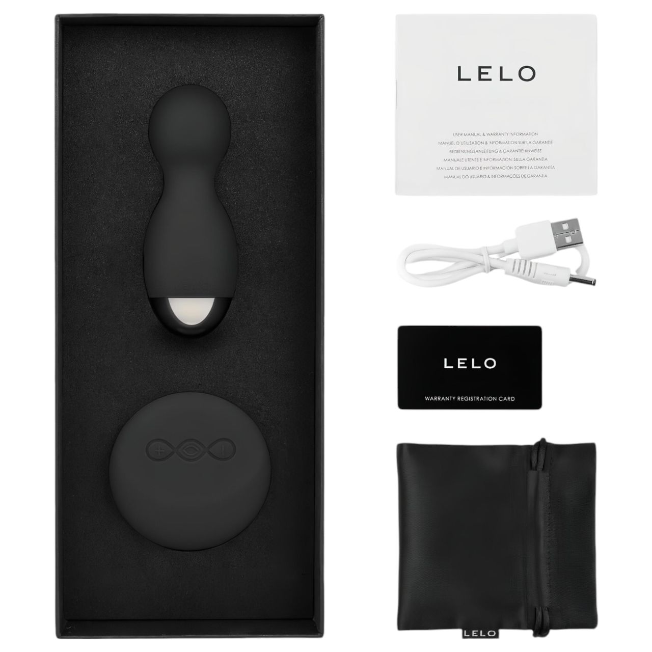 / LELO Hula - forgó vibrációs tojás (fekete)