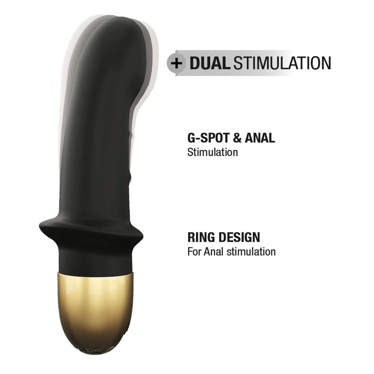 / Dorcel Mini Lover 2.0 - akkus, G-pont vibrátor (fekete-arany)