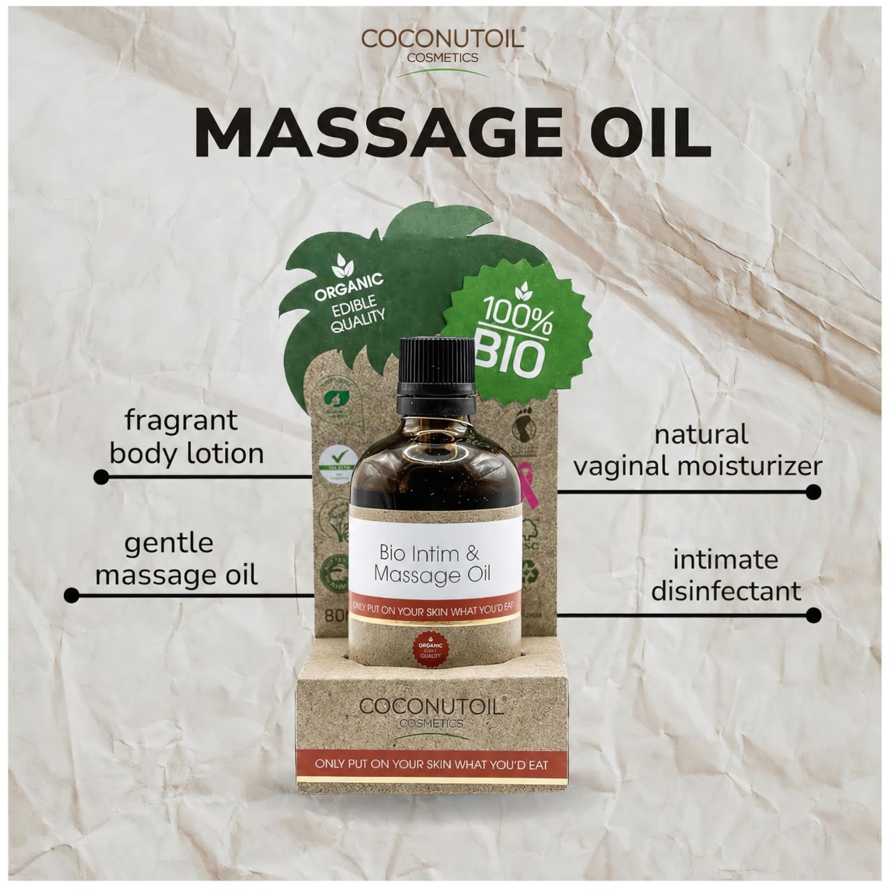 Coconutoil - bio Intim & Masszázsolaj (80 ml)