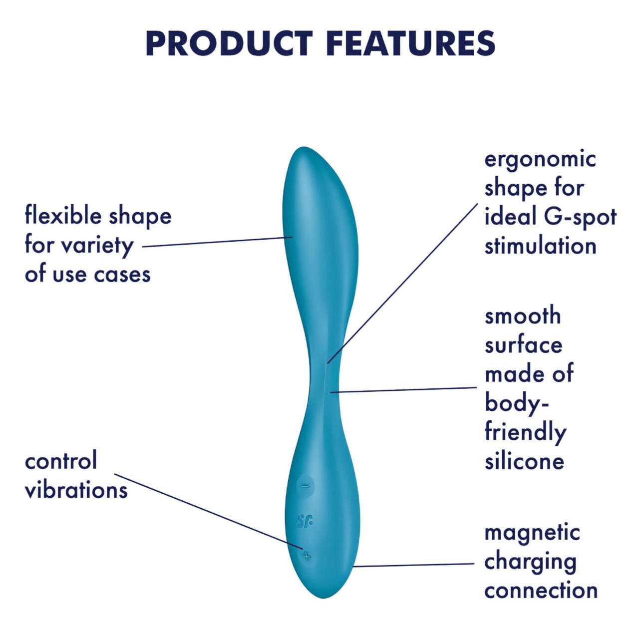 Satisfyer G-spot Flex 1 - akkus, vízálló G-pont vibrátor (zöld) Satisfyer G-spot Flex 1 - akkus, vízálló G-pont vibrátor (zöld)