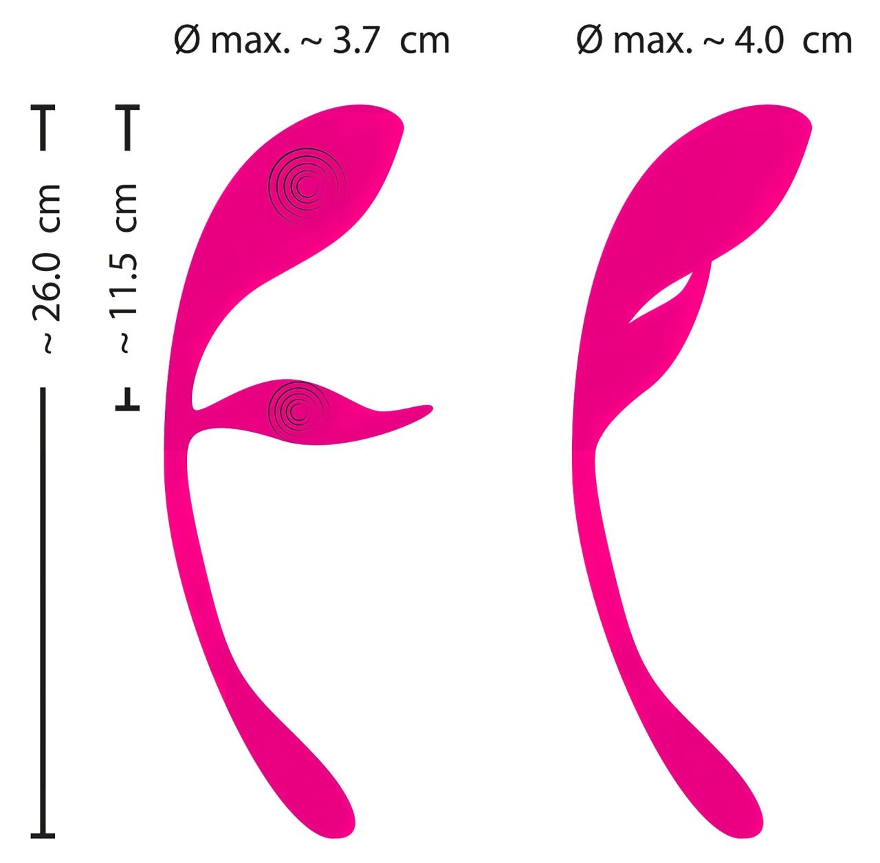 / SMILE - akkus, rádiós vibrációs tojás (pink)