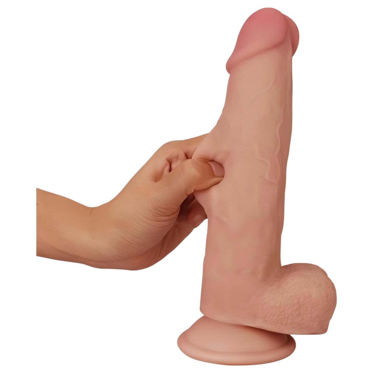 Lovetoy Sliding-Skin - kétrétegű dildó - 21 cm (testszínű) Lovetoy Sliding-Skin - kétrétegű dildó - 21 cm (testszínű)