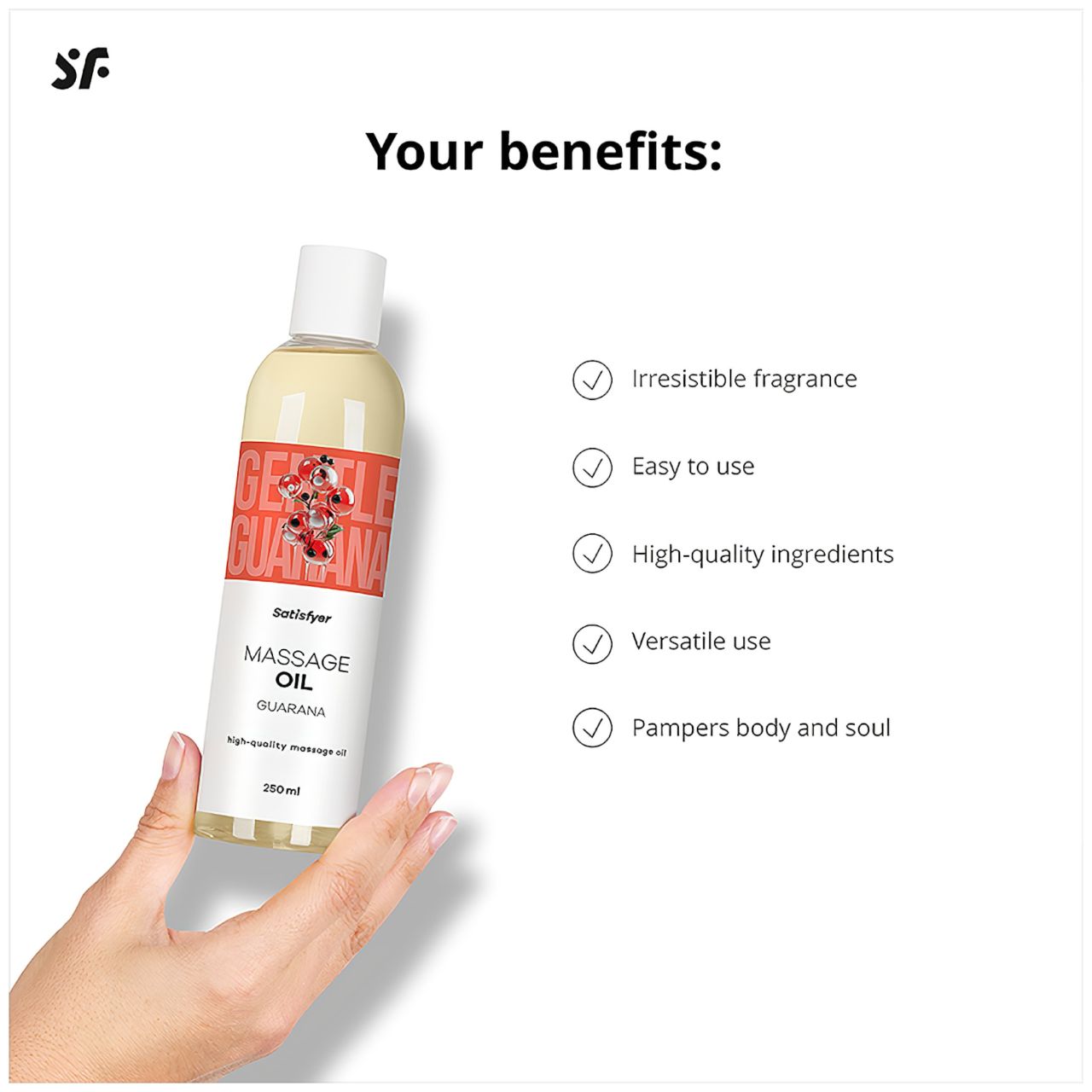 Satisfyer - masszázsolaj - guarana (250 ml) Satisfyer - masszázsolaj - guarana (250 ml)