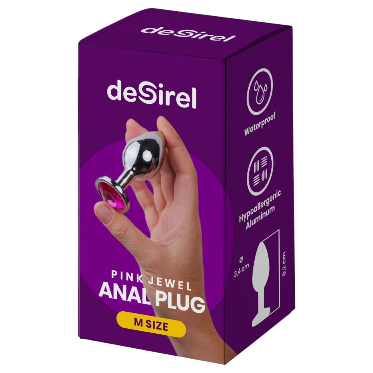 Desirel Pink Jewel M - anál plug (ezüst-pink) Desirel Pink Jewel M - anál plug (ezüst-pink)