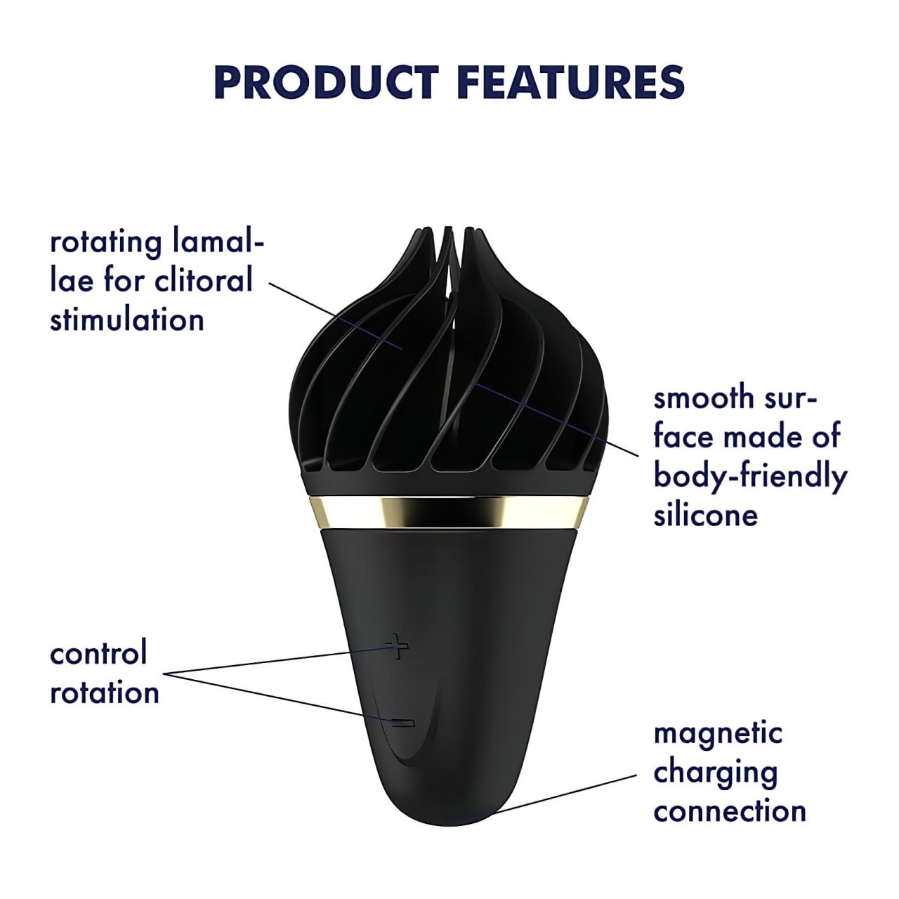 Satisfyer Sweet Treat - akkus, forgó csikló vibrátor (fekete) Satisfyer Sweet Treat - akkus, forgó csikló vibrátor (fekete)