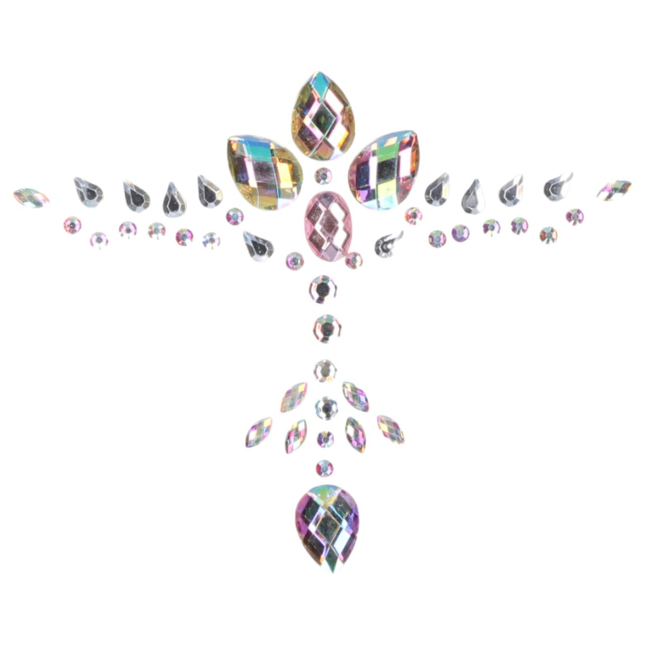 Le Désir - csillogó dekoltázs matrica (szivárvány)