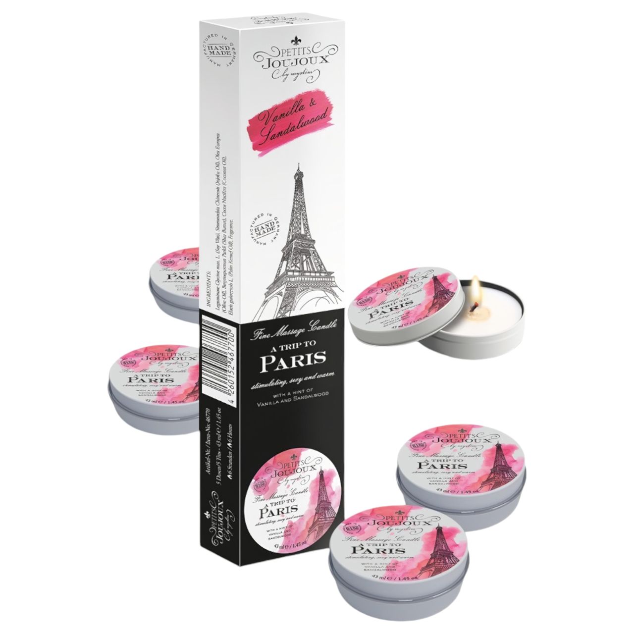 Petits Joujoux Paris - masszázsgyertya - vanília-szantálfa (5 × 43 ml) Petits Joujoux Paris - masszázsgyertya - vanília-szantálfa (5 × 43 ml)