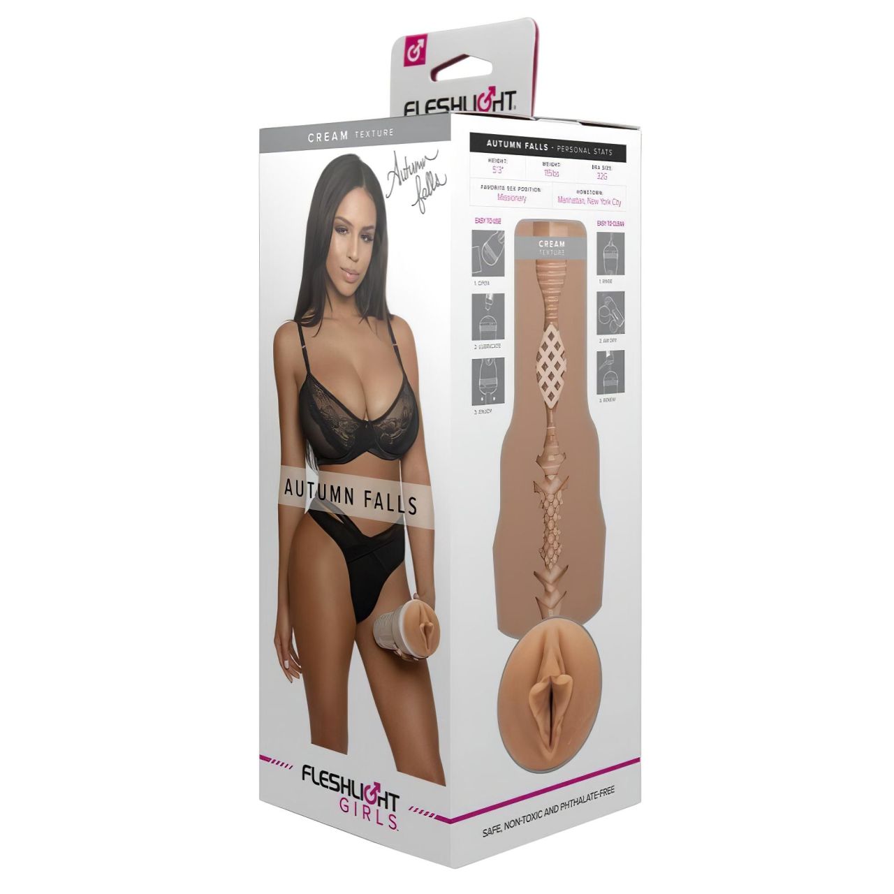 Fleshlight Autumn Falls Cream - élethű vagina maszturbátor (testszínű)