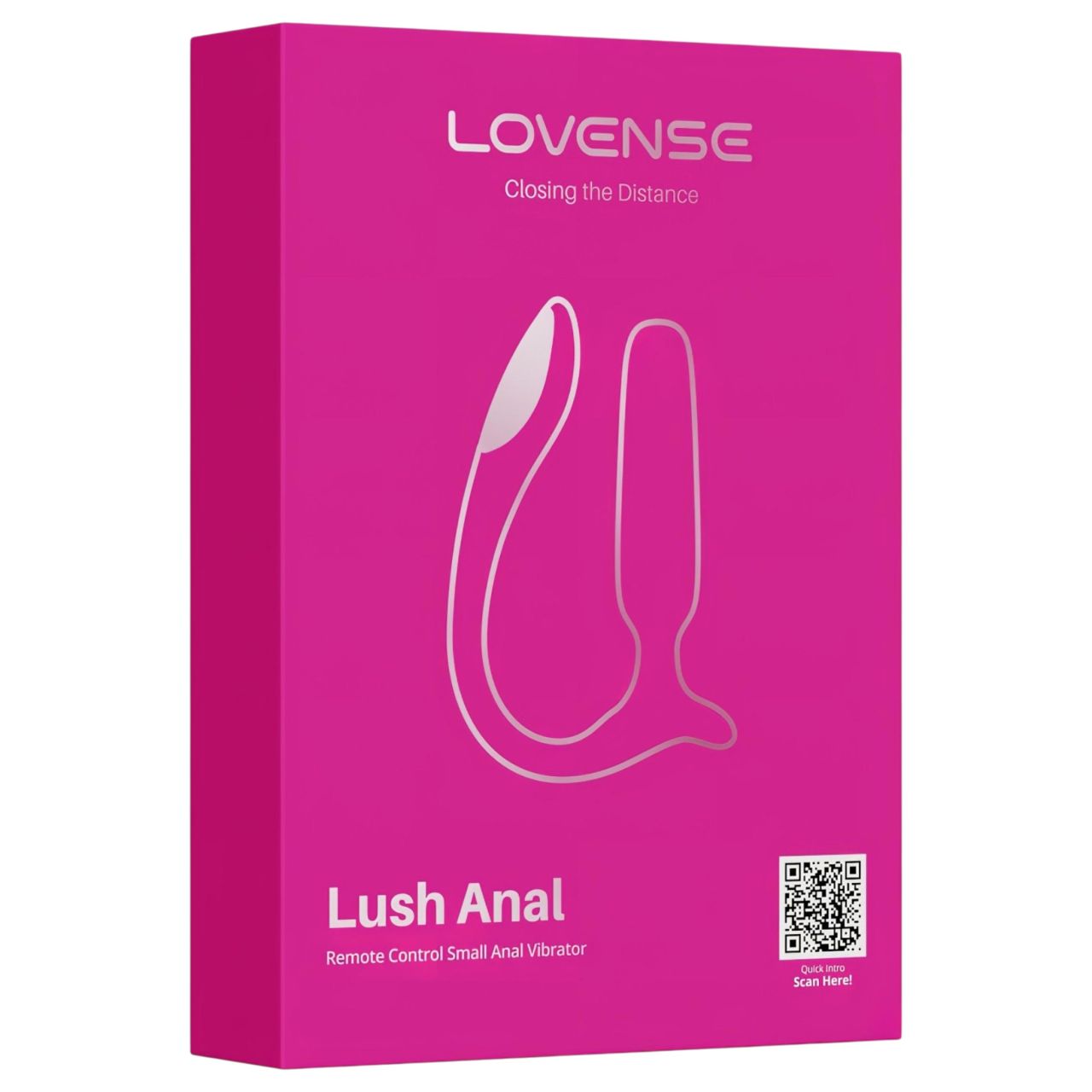 Lovense Lush Anal - App-vezérelt análvibrátor, LED-es - pink