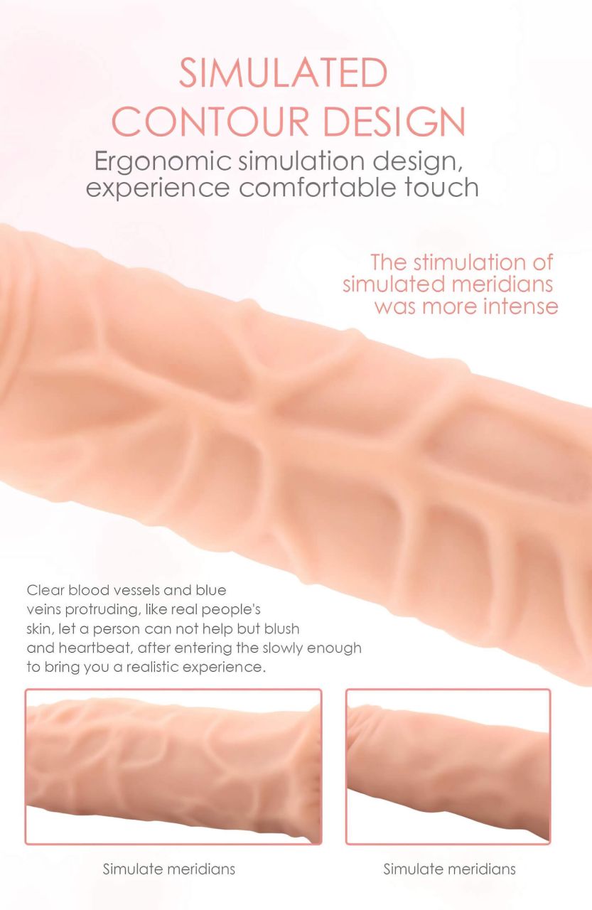 Lonely Max - élethű vibrátor (17cm) - natúr Lonely Max - élethű vibrátor (17cm) - natúr