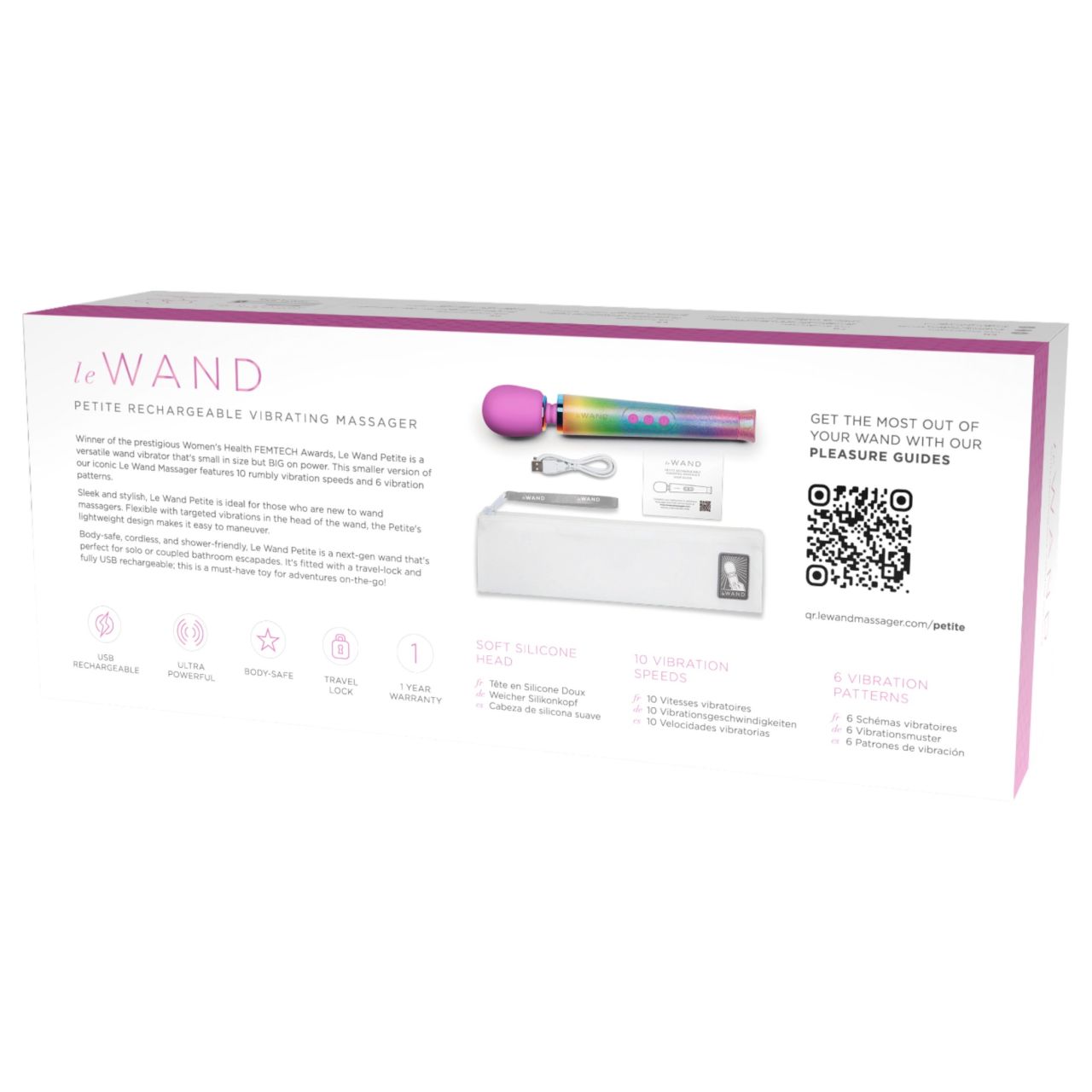 le Wand - masszírozó vibrátor (szivárvány)