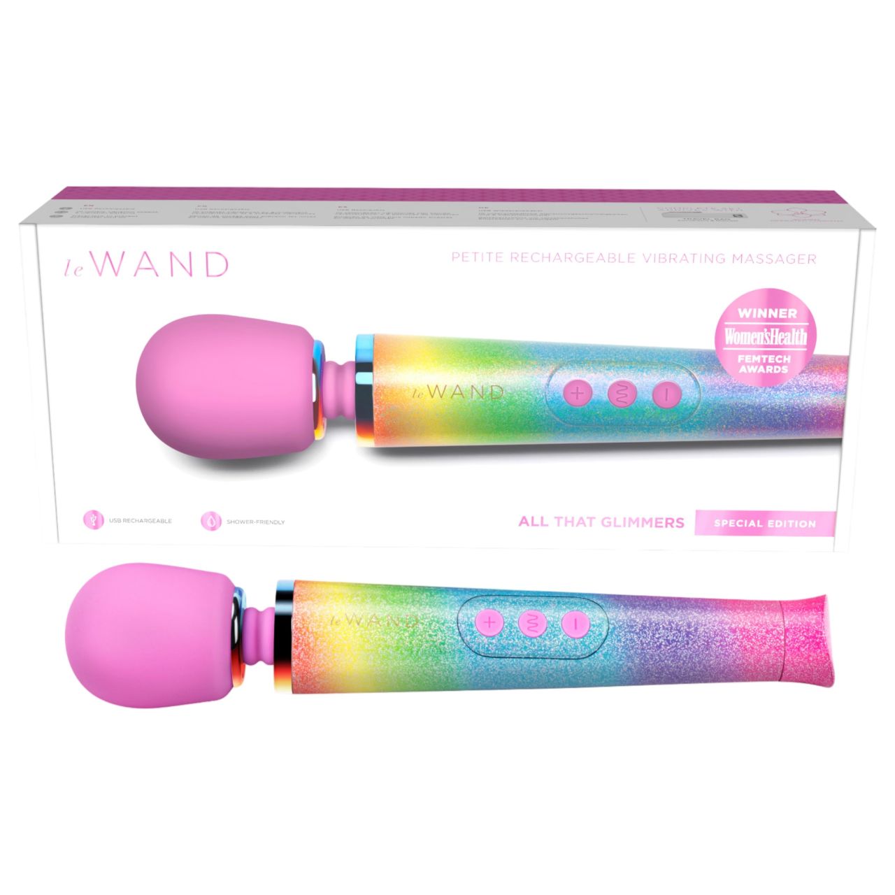 le Wand - masszírozó vibrátor (szivárvány)