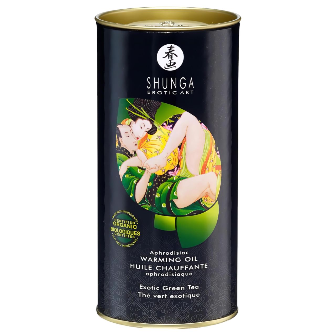 Shunga - melegítő masszázsolaj - zöld tea (100 ml) Shunga - melegítő masszázsolaj - zöld tea (100 ml)