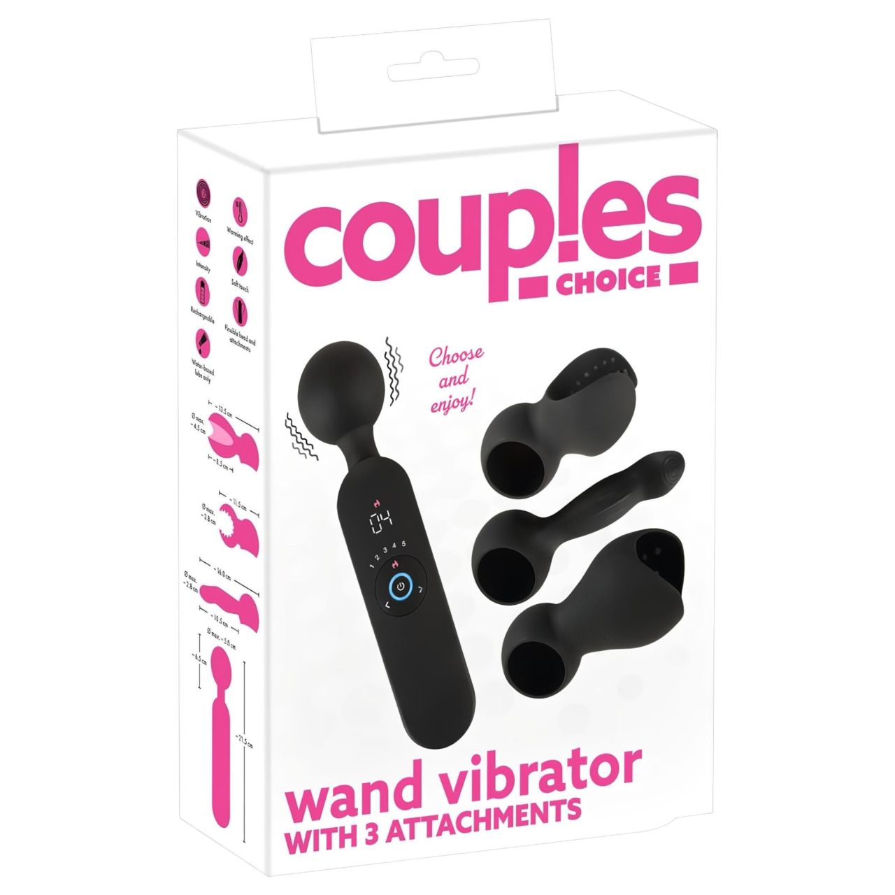 Couples Choice - akkus, melegítő wand masszírozó vibrátor (fekete) Couples Choice - akkus, melegítő wand masszírozó vibrátor (fekete)