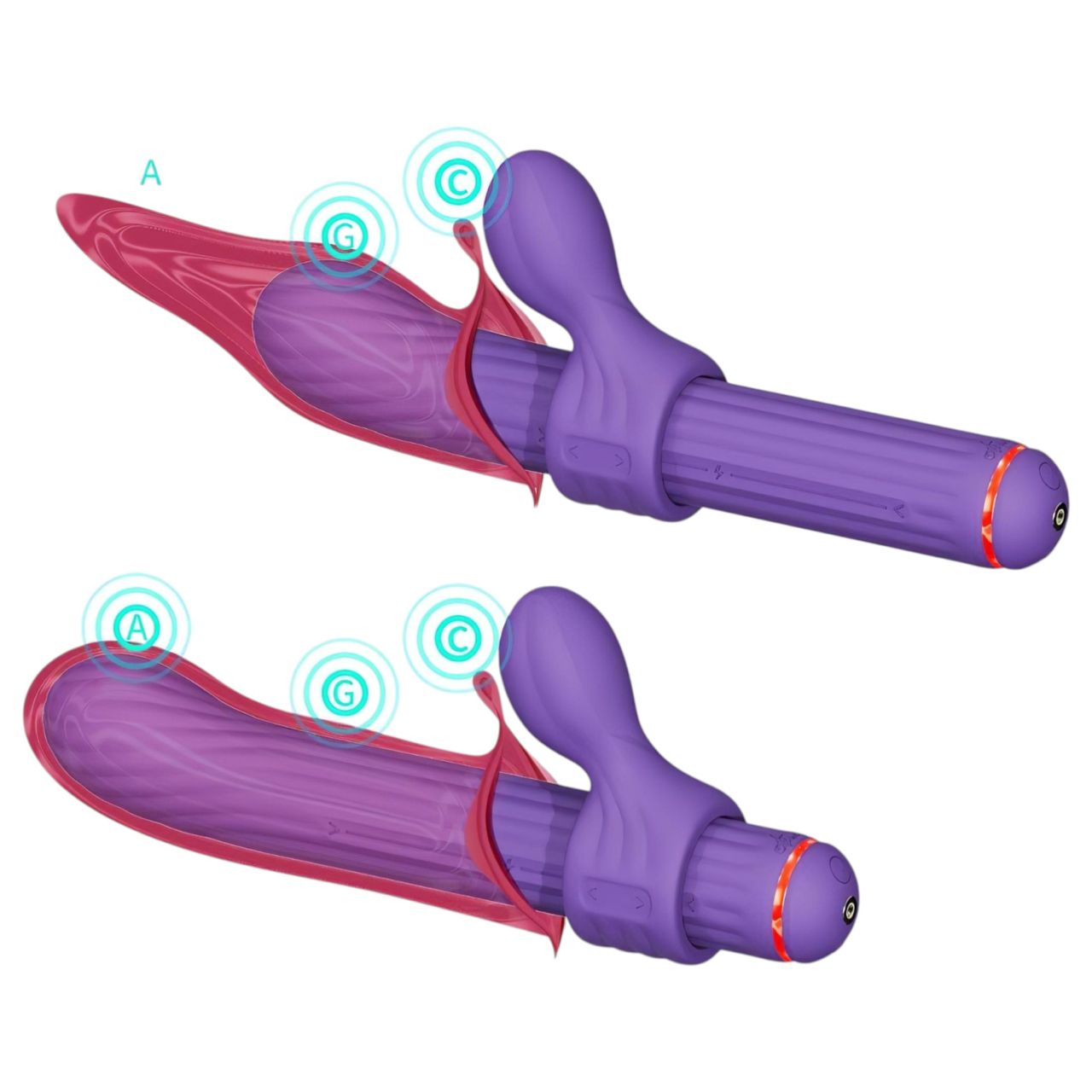 Magic Stick S1 - több funkciós vibrátor (lila) Magic Stick S1 - több funkciós vibrátor (lila)