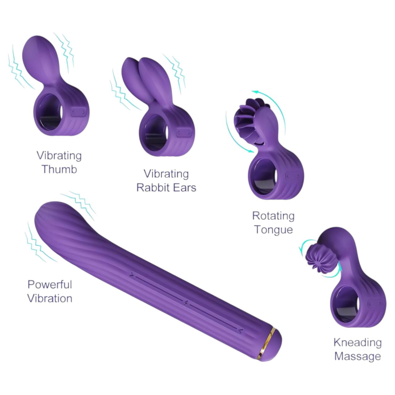 Magic Stick S1 - több funkciós vibrátor (lila) Magic Stick S1 - több funkciós vibrátor (lila)