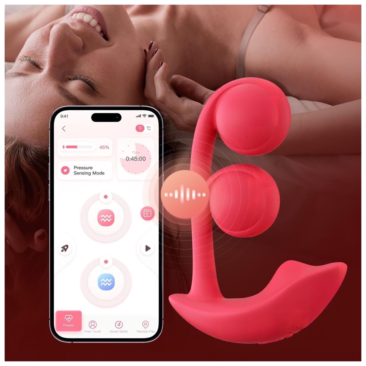 Honey Play Box Melody – App-vezérelt gyöngyös 2in1 vibrátor (piros) Honey Play Box Melody – App-vezérelt gyöngyös 2in1 vibrátor (piros)