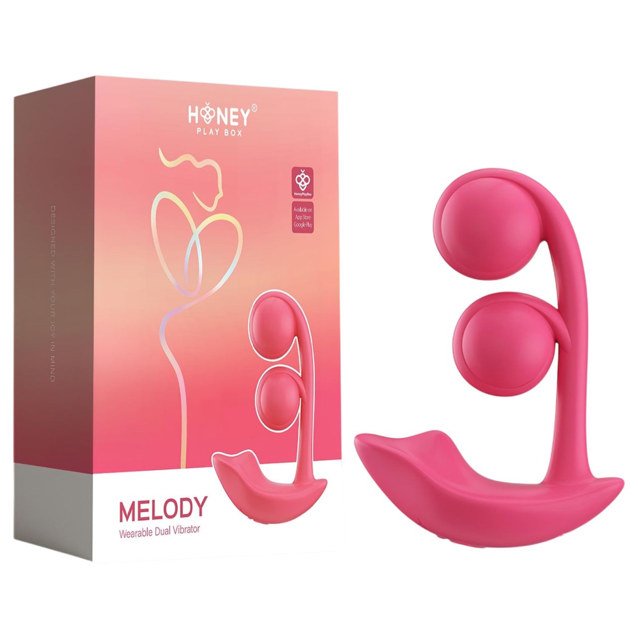 Honey Play Box Melody – App-vezérelt gyöngyös 2in1 vibrátor (piros) Honey Play Box Melody – App-vezérelt gyöngyös 2in1 vibrátor (piros)