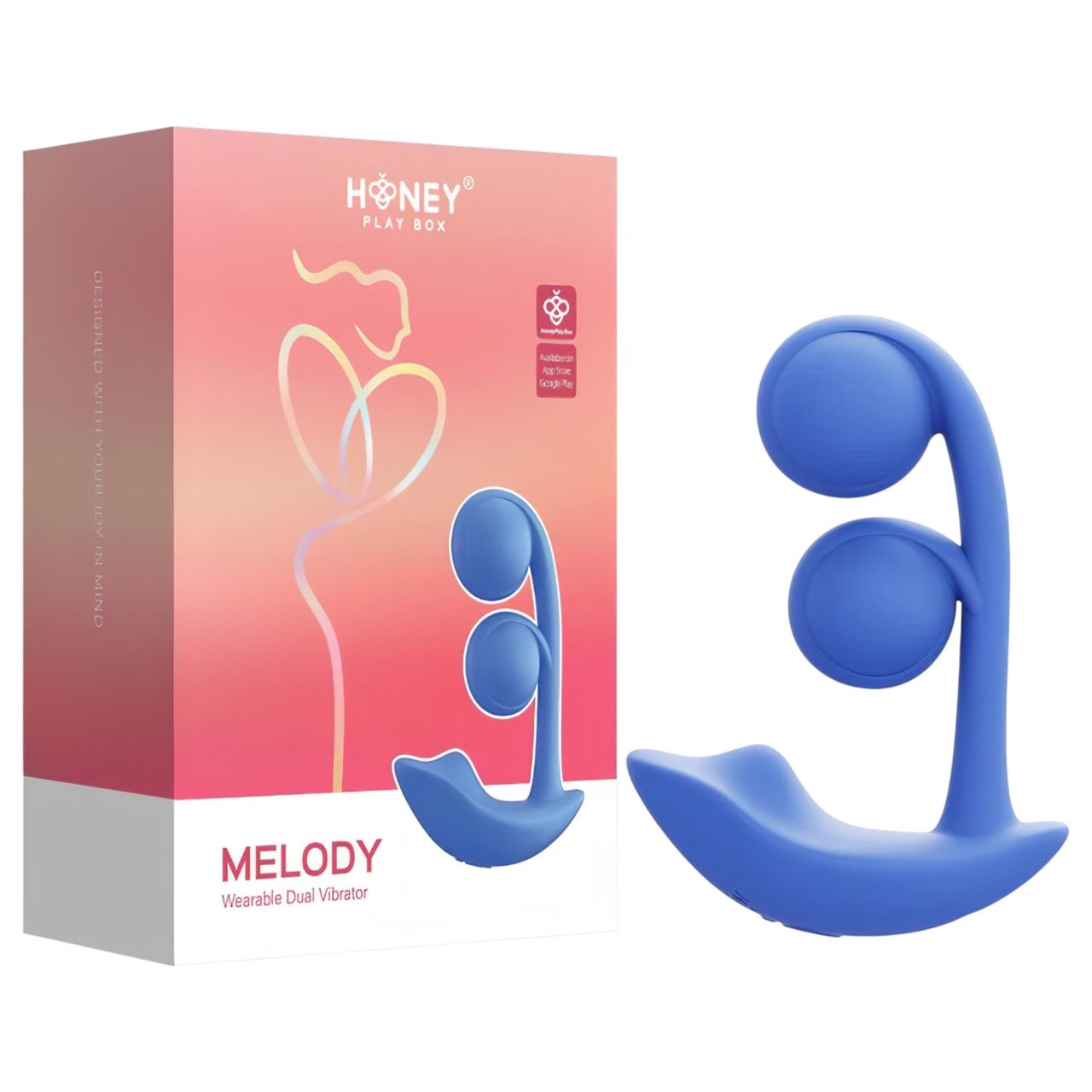 Honey Play Box Melody – App-vezérelt gyöngyös 2in1 vibrátor (kék) Honey Play Box Melody – App-vezérelt gyöngyös 2in1 vibrátor (kék)