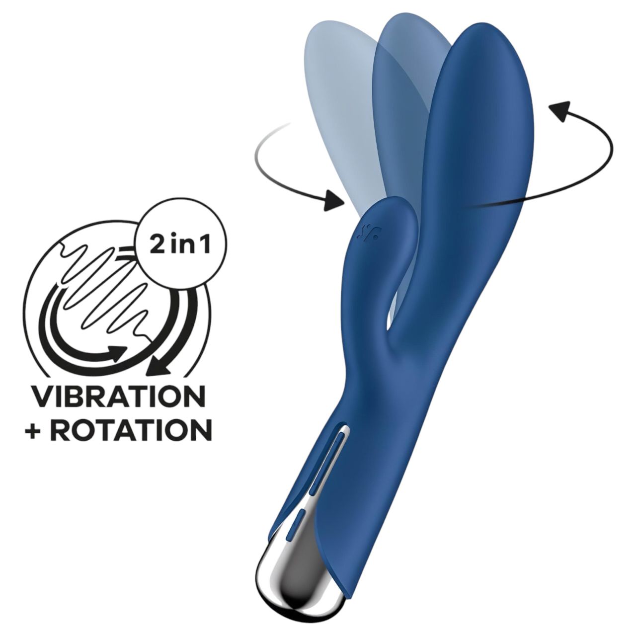 Satisfyer Spinning Rabbit 1 - forgó csiklókaros vibrátor (kék) Satisfyer Spinning Rabbit 1 - forgó csiklókaros vibrátor (kék)