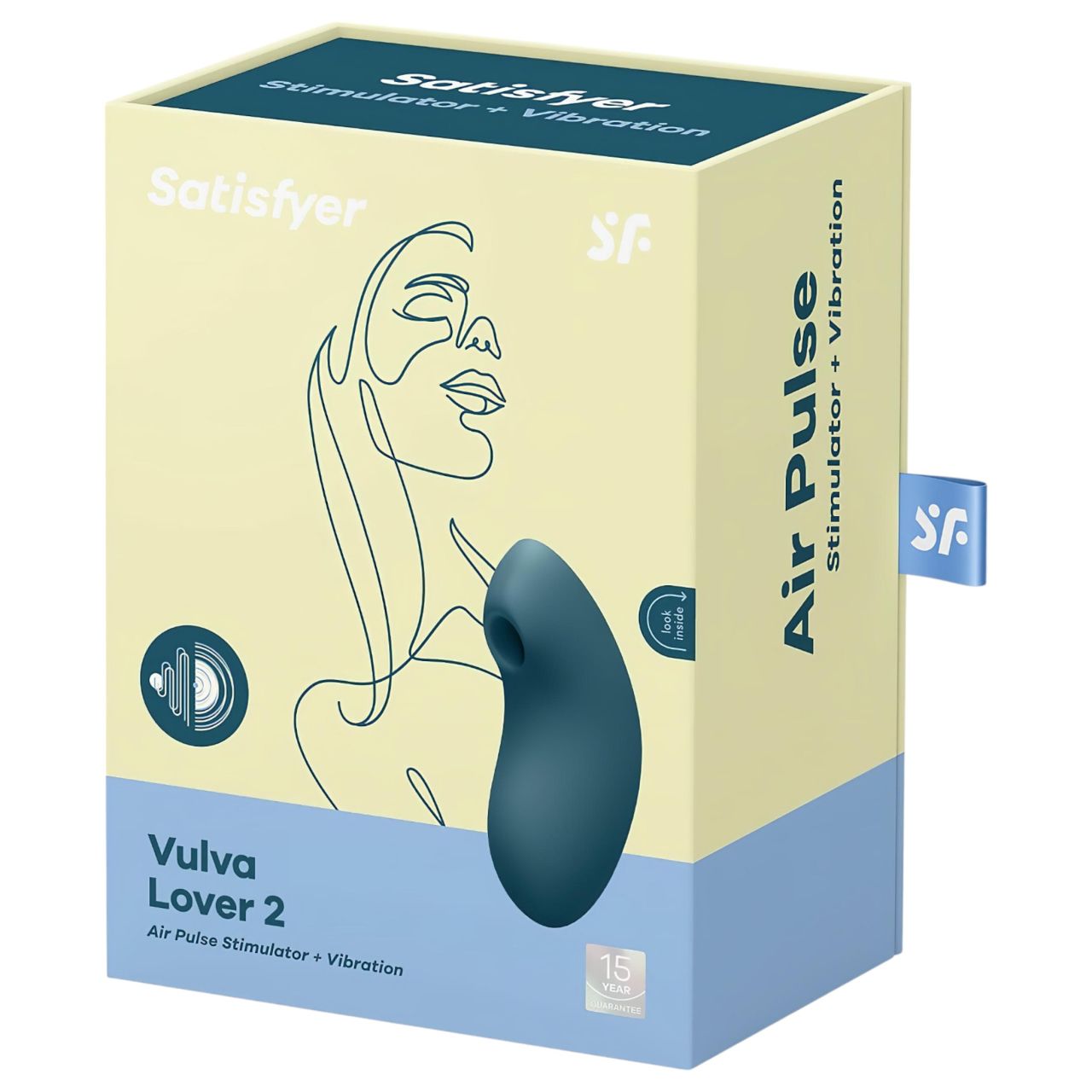 Satisfyer Vulva Lover 2 - akkus léghullámos csikló vibrátor (kék) Satisfyer Vulva Lover 2 - akkus léghullámos csikló vibrátor (kék)