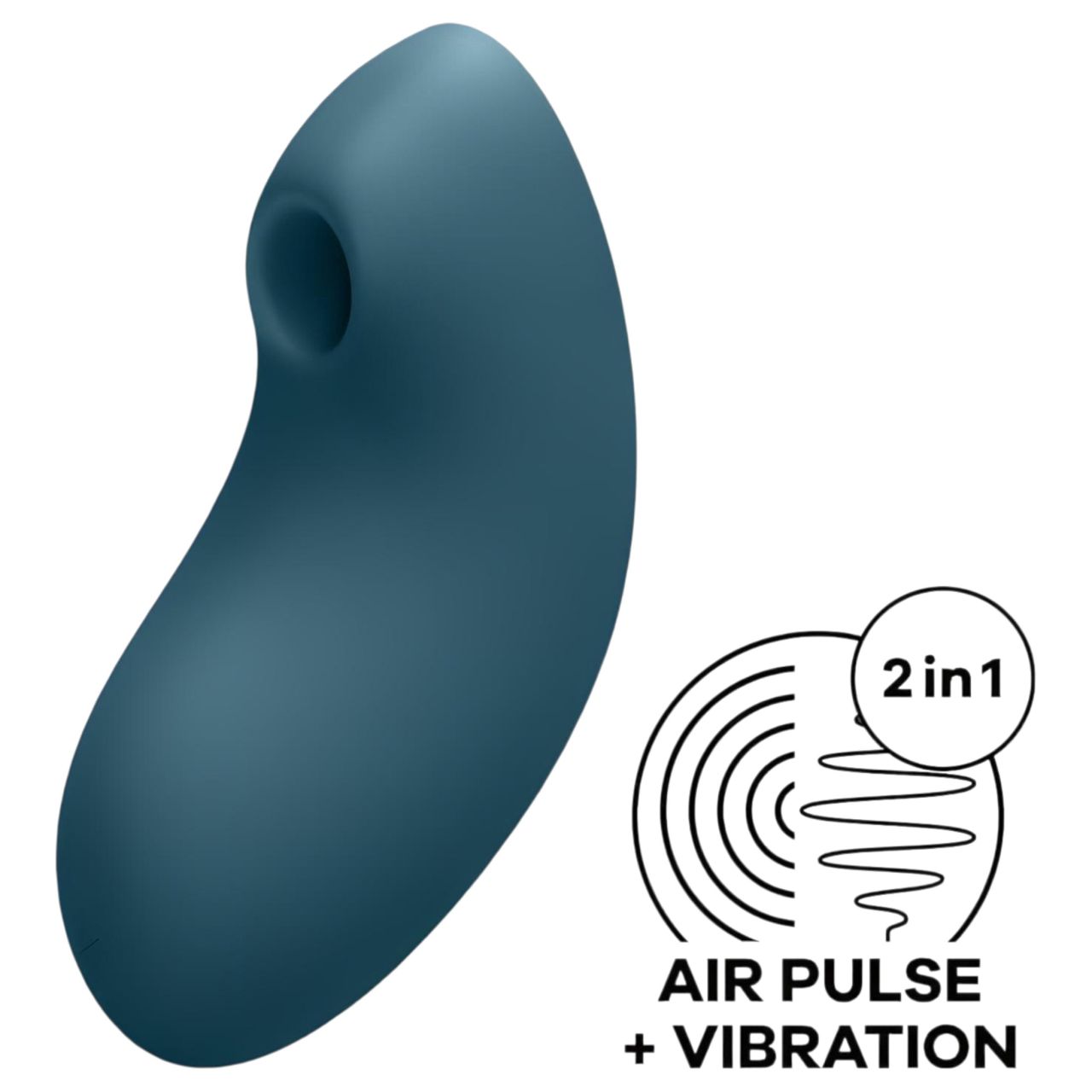Satisfyer Vulva Lover 2 - akkus léghullámos csikló vibrátor (kék) Satisfyer Vulva Lover 2 - akkus léghullámos csikló vibrátor (kék)