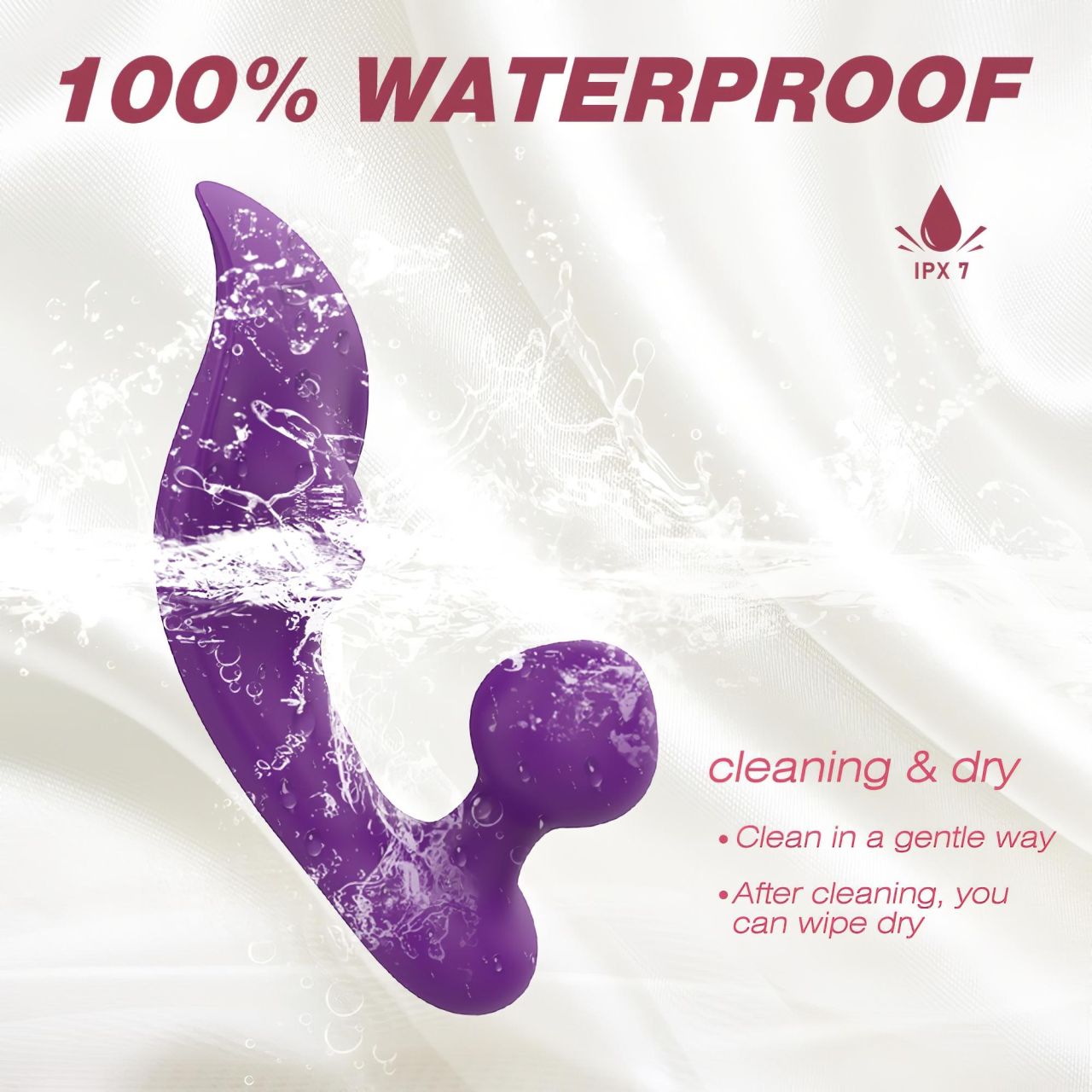 Sex HD Chomper - vízálló csikló- és anál vibrátor (lila) Sex HD Chomper - vízálló csikló- és anál vibrátor (lila)