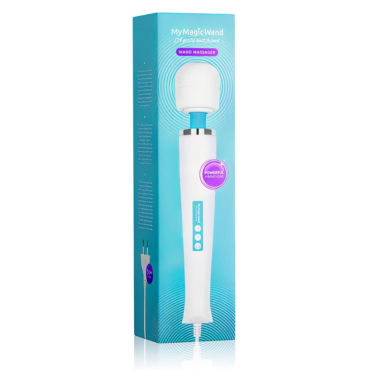 MyMagicWand - erős masszírozó vibrátor (fehér-kék) MyMagicWand - erős masszírozó vibrátor (fehér-kék)