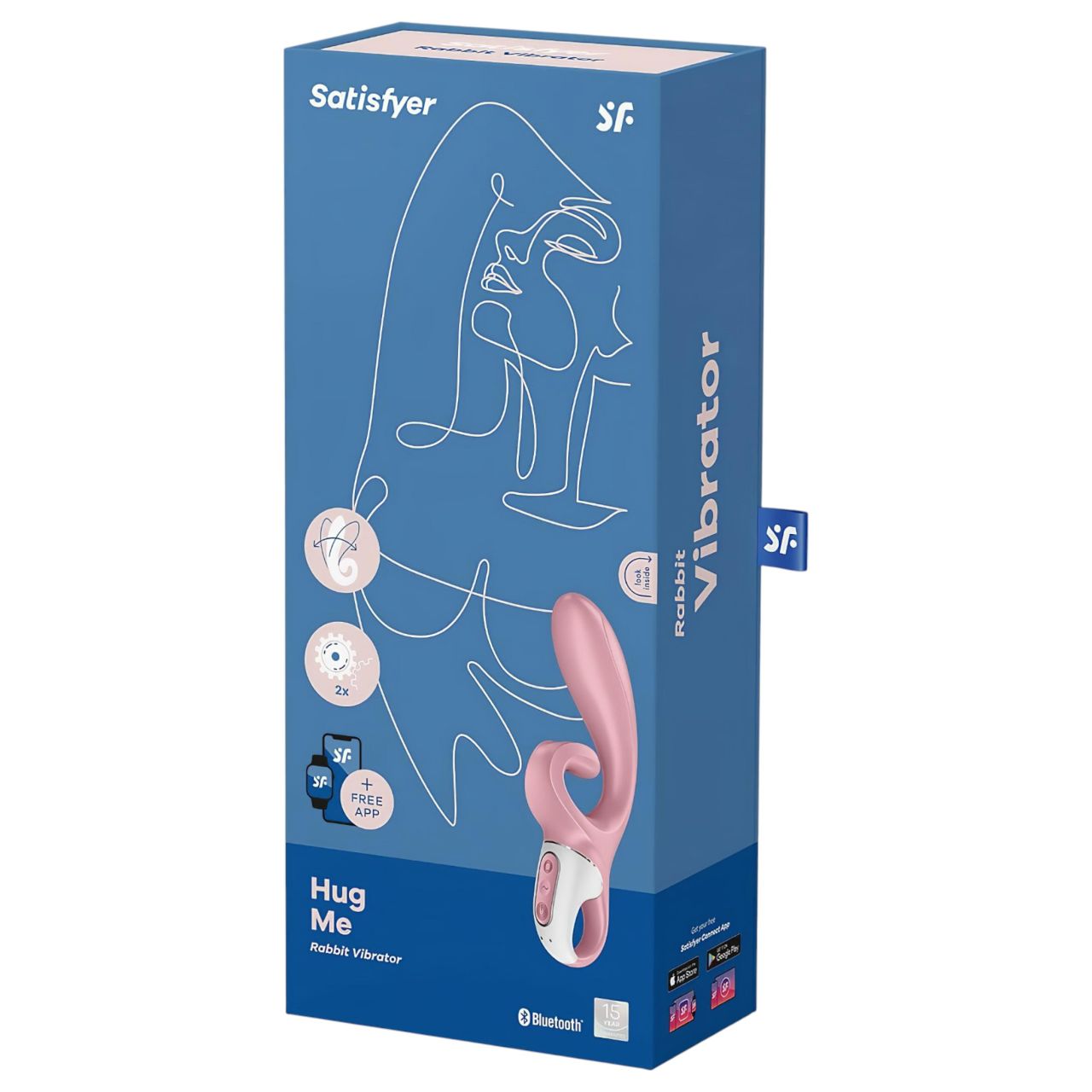 / Satisfyer Hug Me - App-vezérelt csiklókaros vibrátor (pink) / Satisfyer Hug Me - App-vezérelt csiklókaros vibrátor (pink)