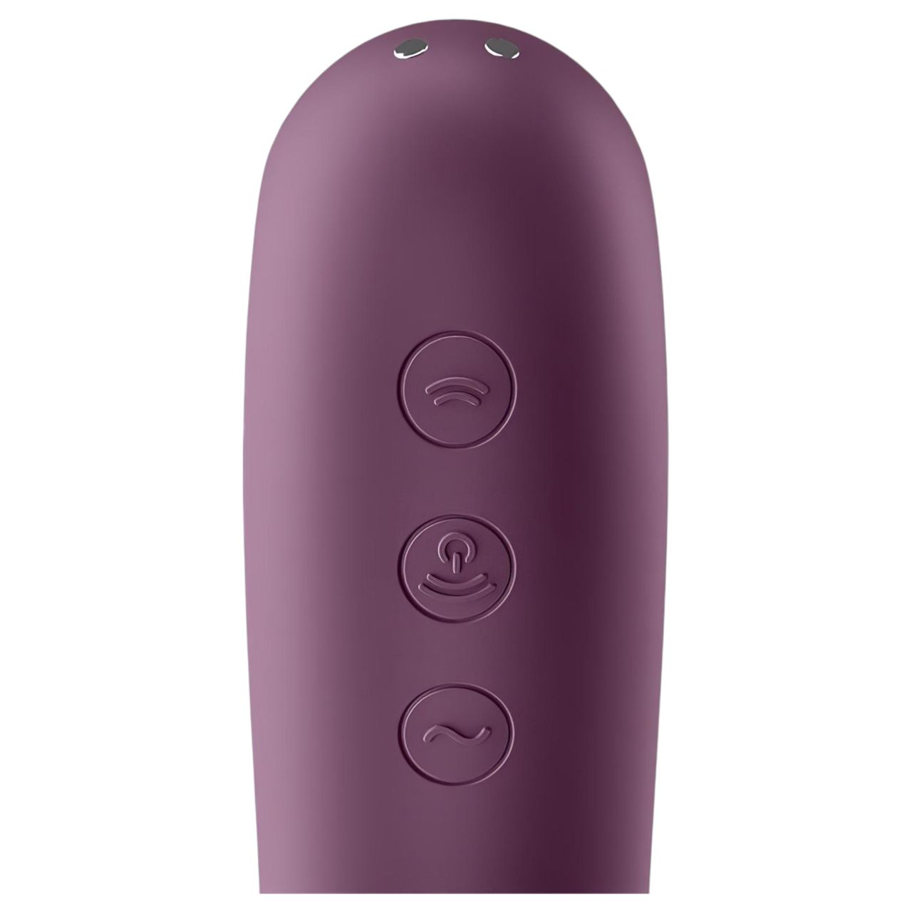 Satisfyer Dual Kiss - 2in1, hüvelyi és csikló vibrátor (lila)
