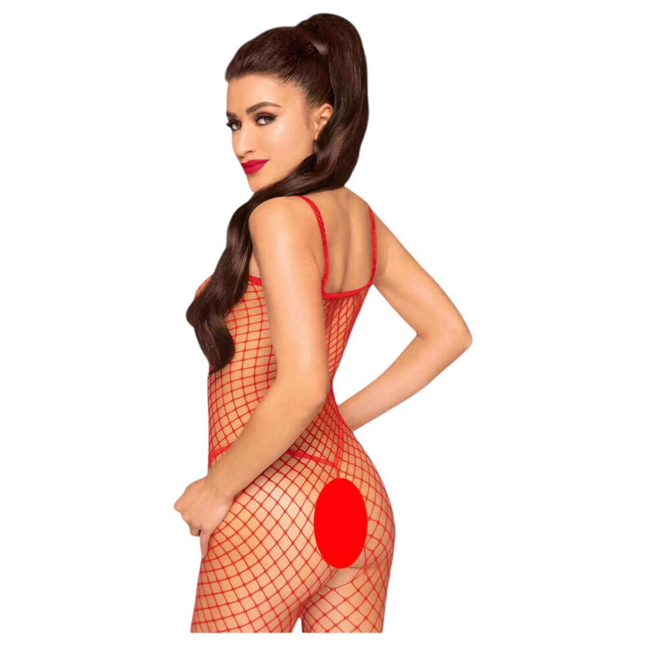 Penthouse Body Search - nyitott, necc overál (piros)