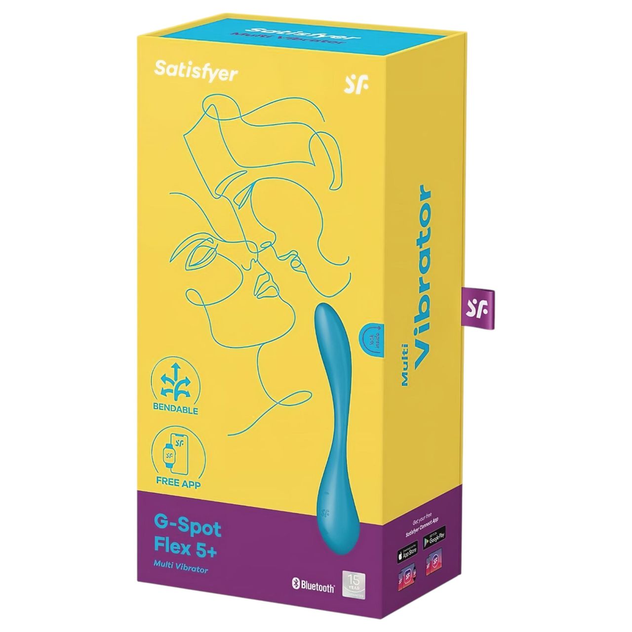 Satisfyer G-spot Flex 5 - App-vezérelt G-pont vibrátor (zöld)